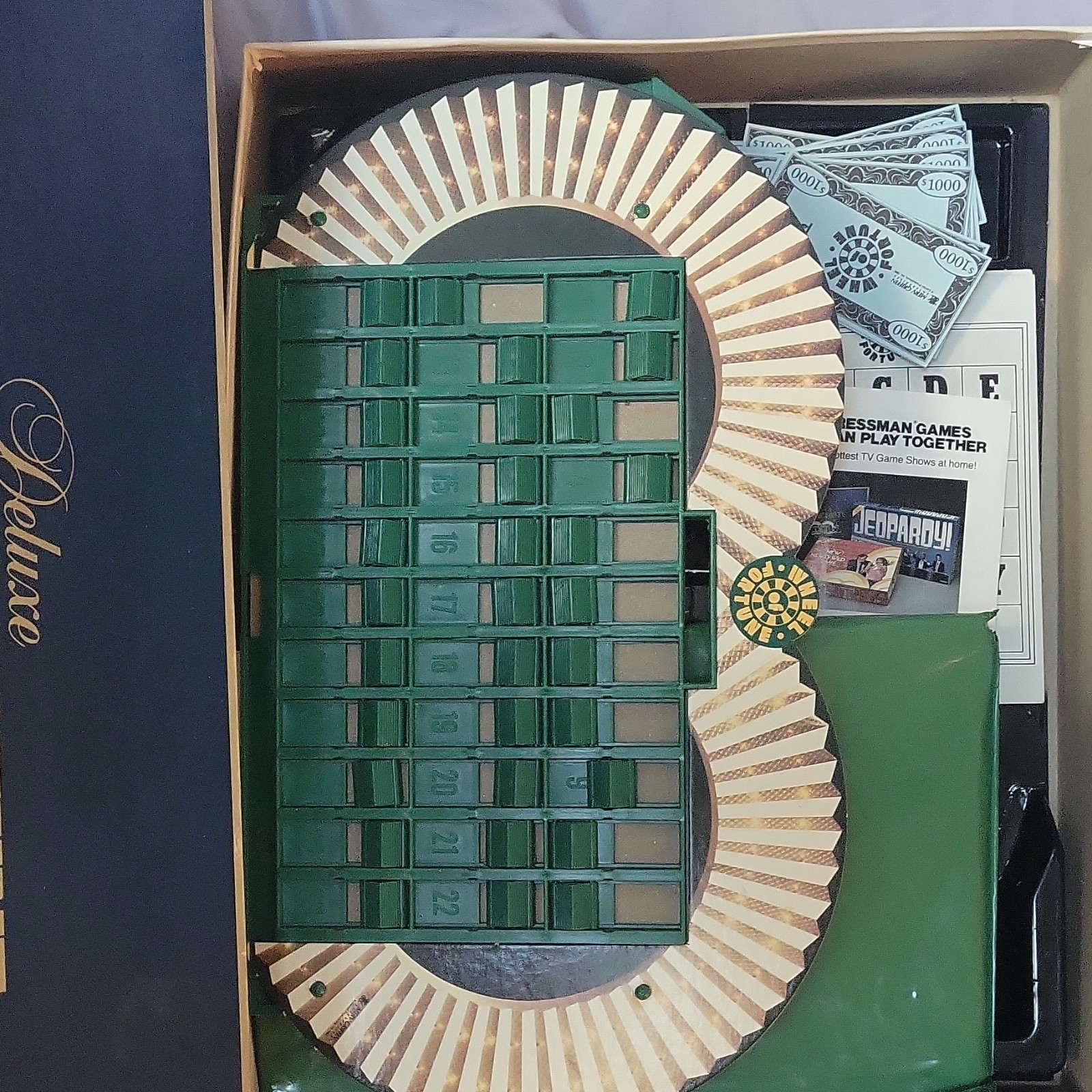 1986 Pressman Deluxe Wheel of Fortune Complete Board Game