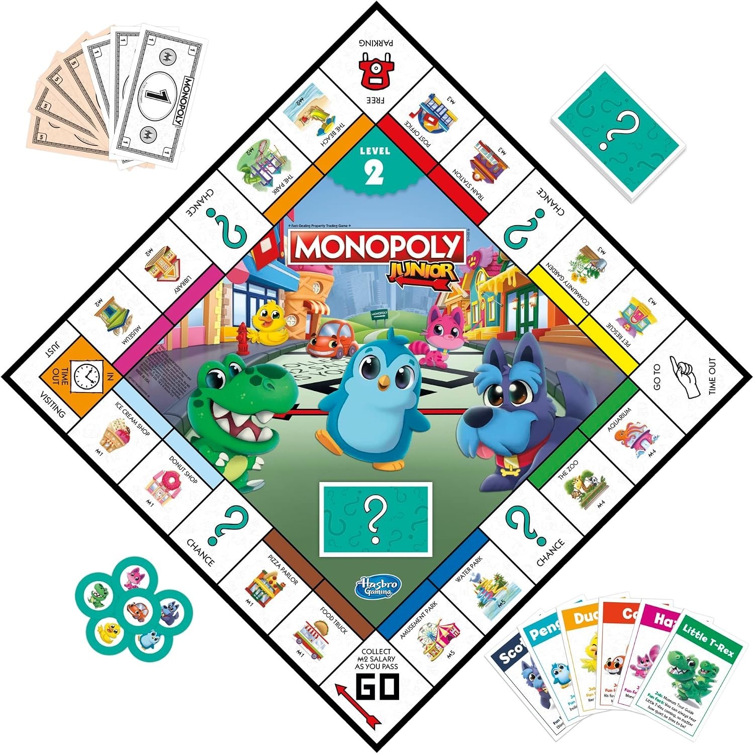 Monopoly Junior Board Game, 2-Sided – 2 Games in 1 – NEW SEALED