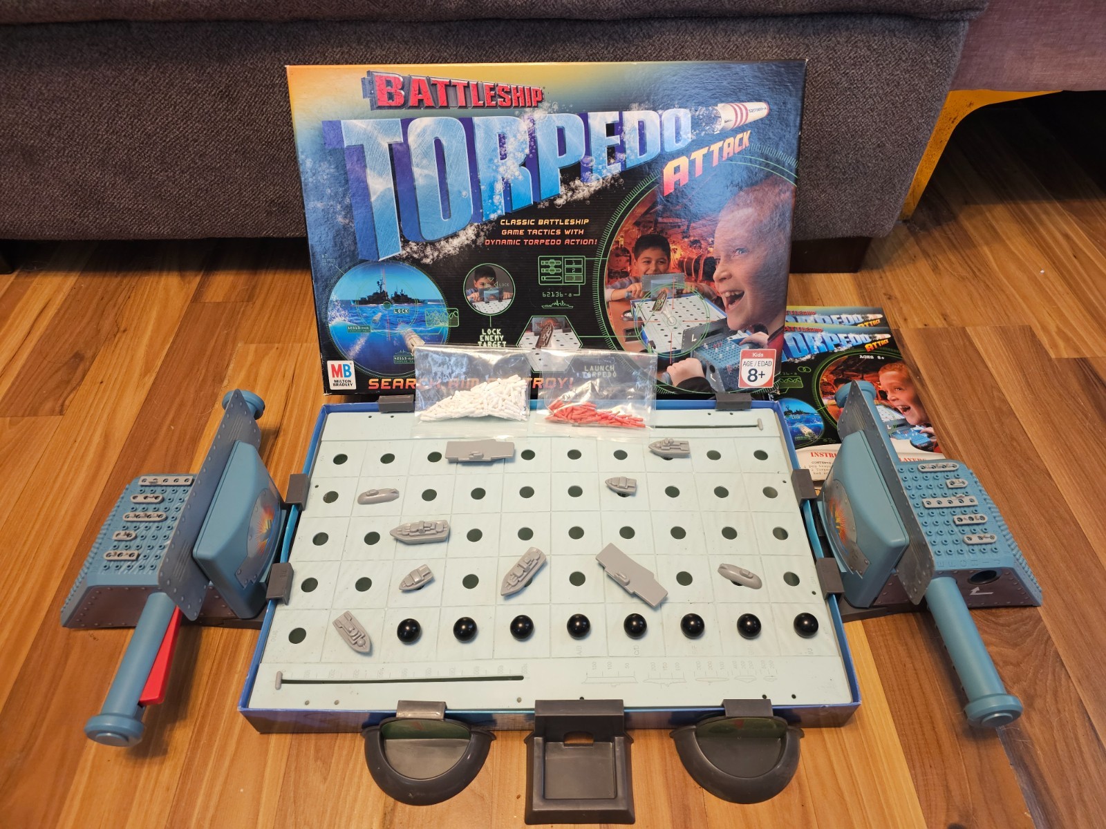 Battleship Torpedo Attack Counted Complete Milton Bradley 2007