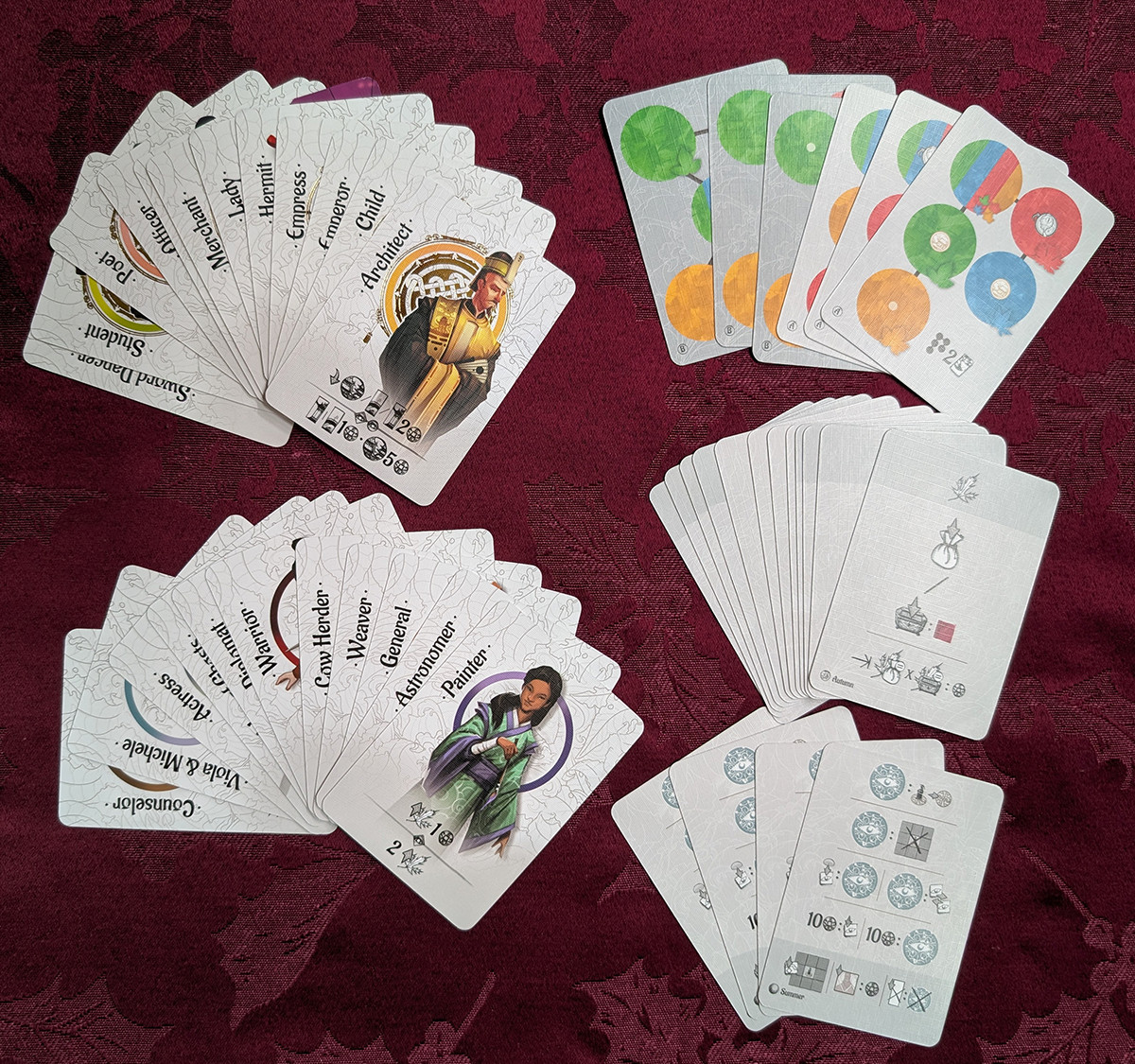 TANG GARDEN SEASONS Replacement Cards (new, KS, incl. character upgrade cards)