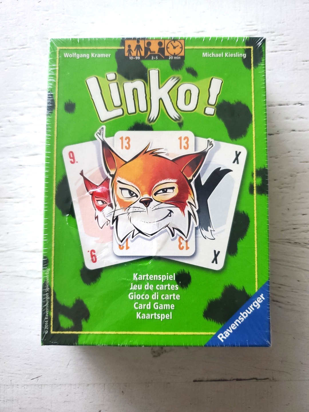 Linko! Number and Color Matching Card Game for 2-5 Players Ravensburger NEW