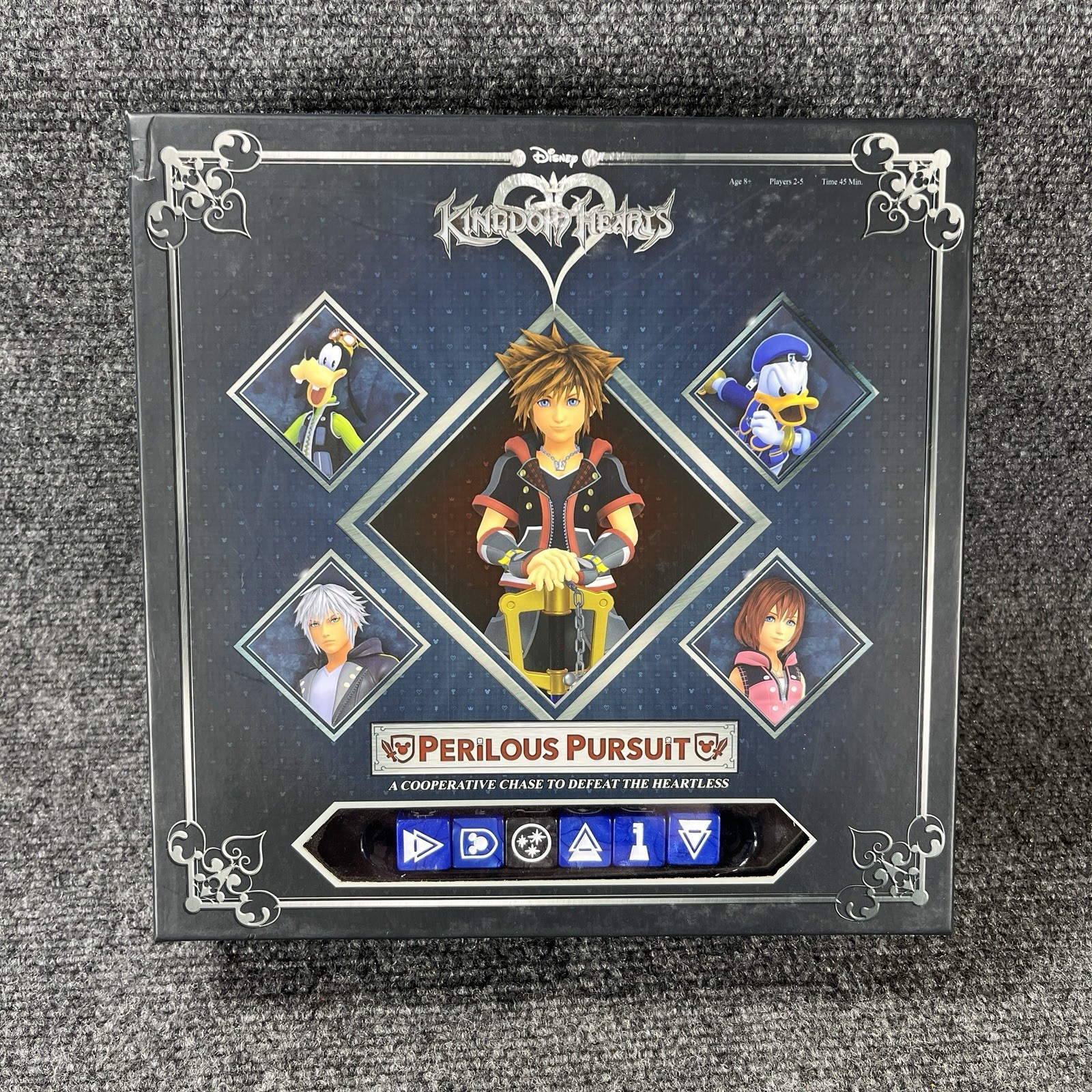 Disney Kingdom Hearts Perilous Pursuits Board Game The Ops Dice Complete