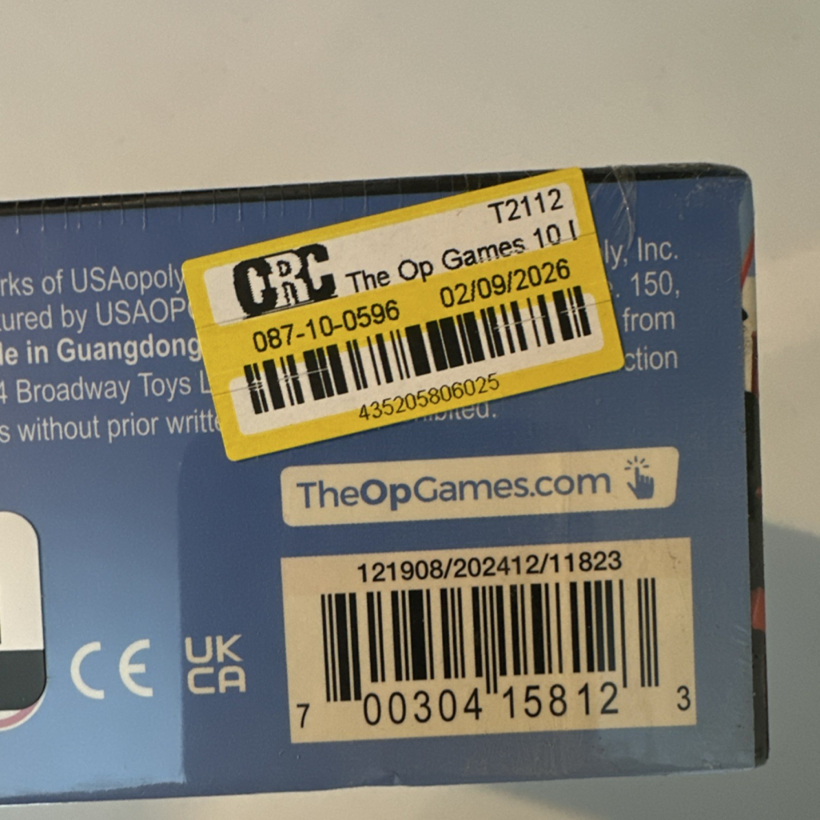 The Op Games 10 Days in the USA Board Game, Maps Theme, Card Holders, 2+ Players