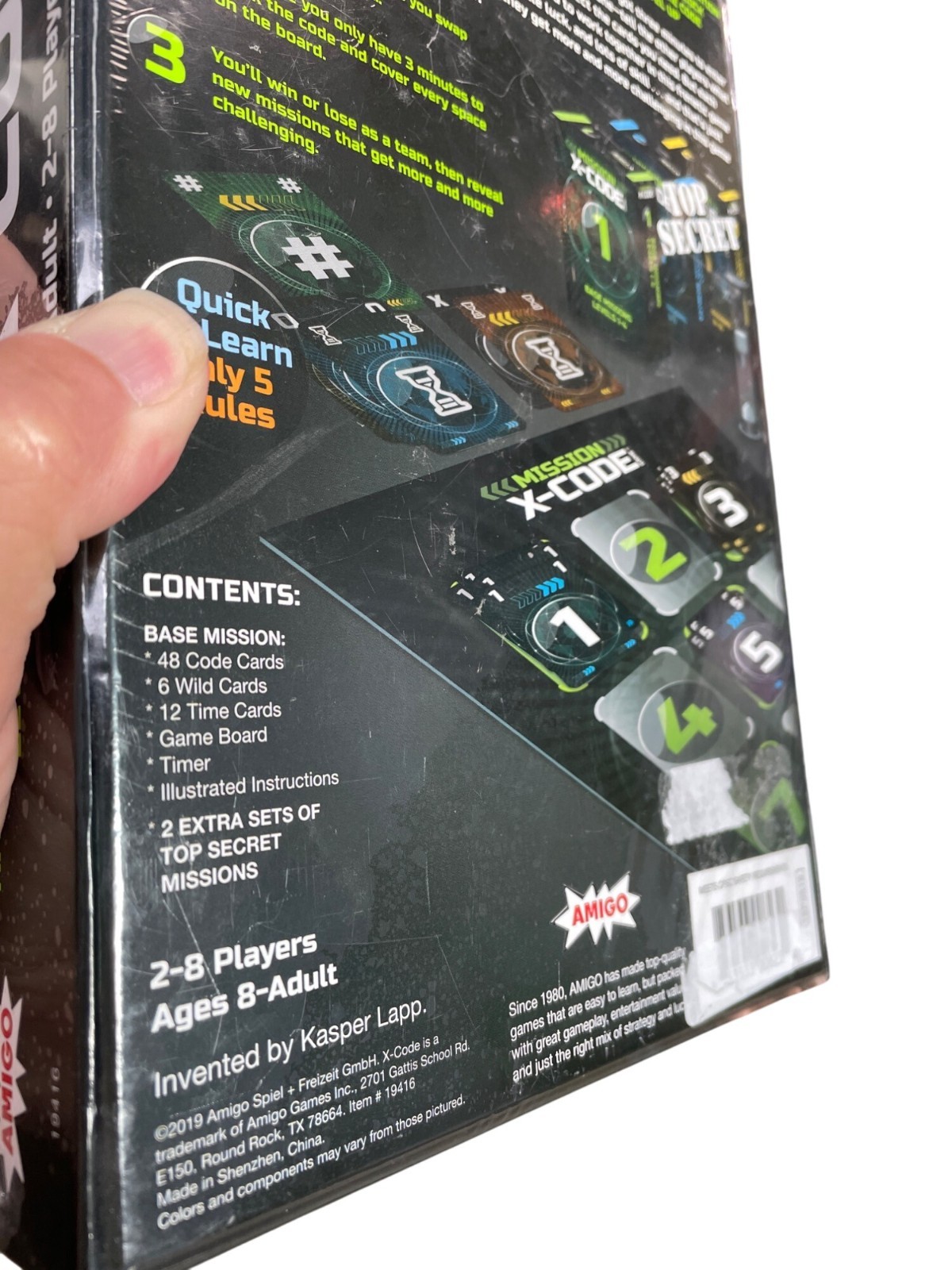 Mission X-Code Board Game By Amigo Games Unused in sealed box SKU 9346