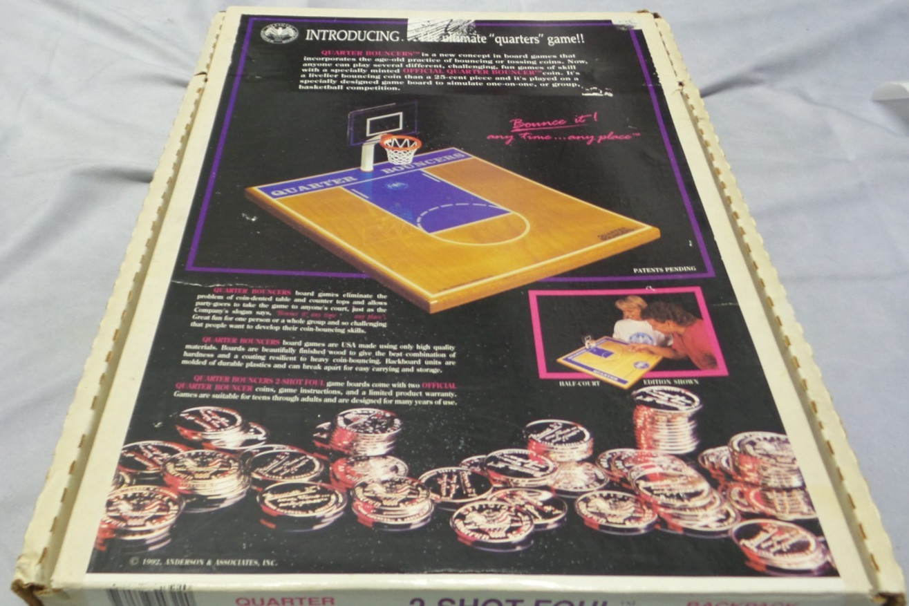 2-Shot Foul Quarter Bouncers coin game Basketball half-court MANCAVE-USED (READ)