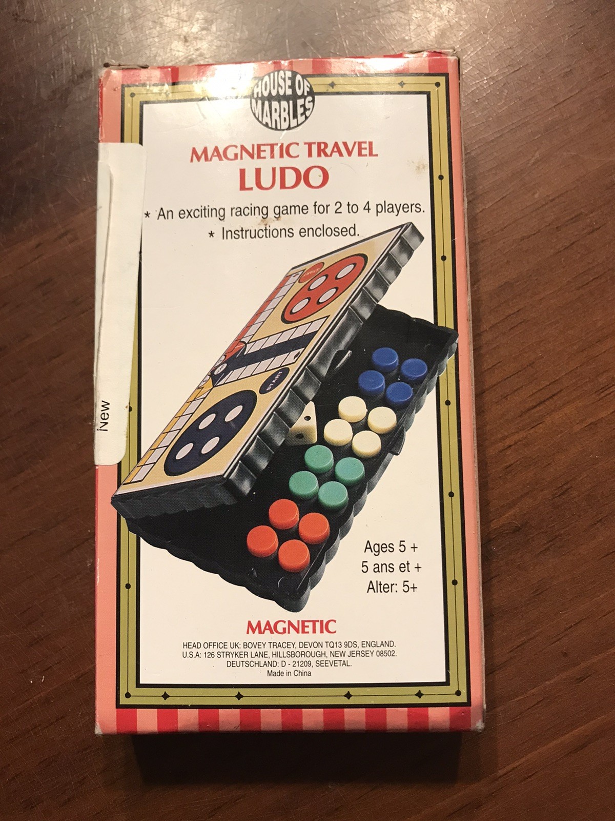House of Marbles Ludo Magnetic Travel Game, Classic Family Board Game New