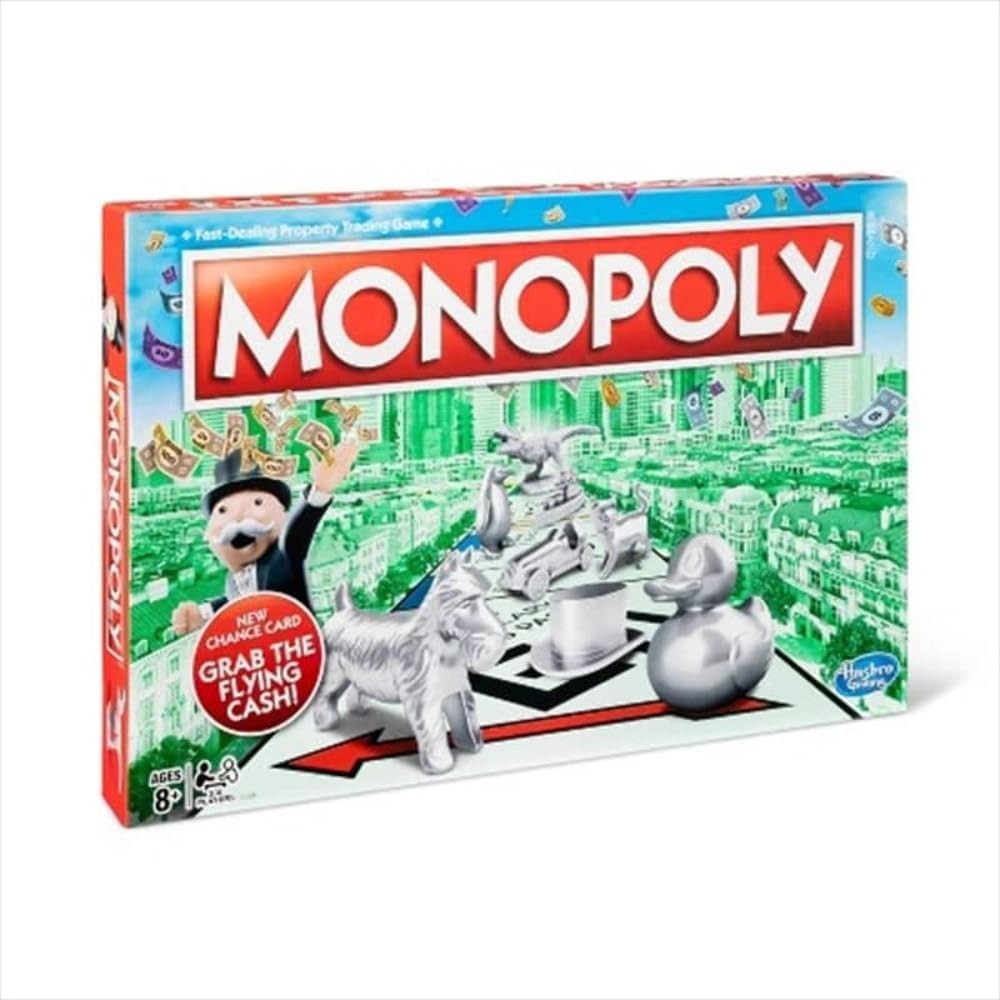 Classic Monopoly Game – Family Fun for Ages 8 and Up, No Batteries Required