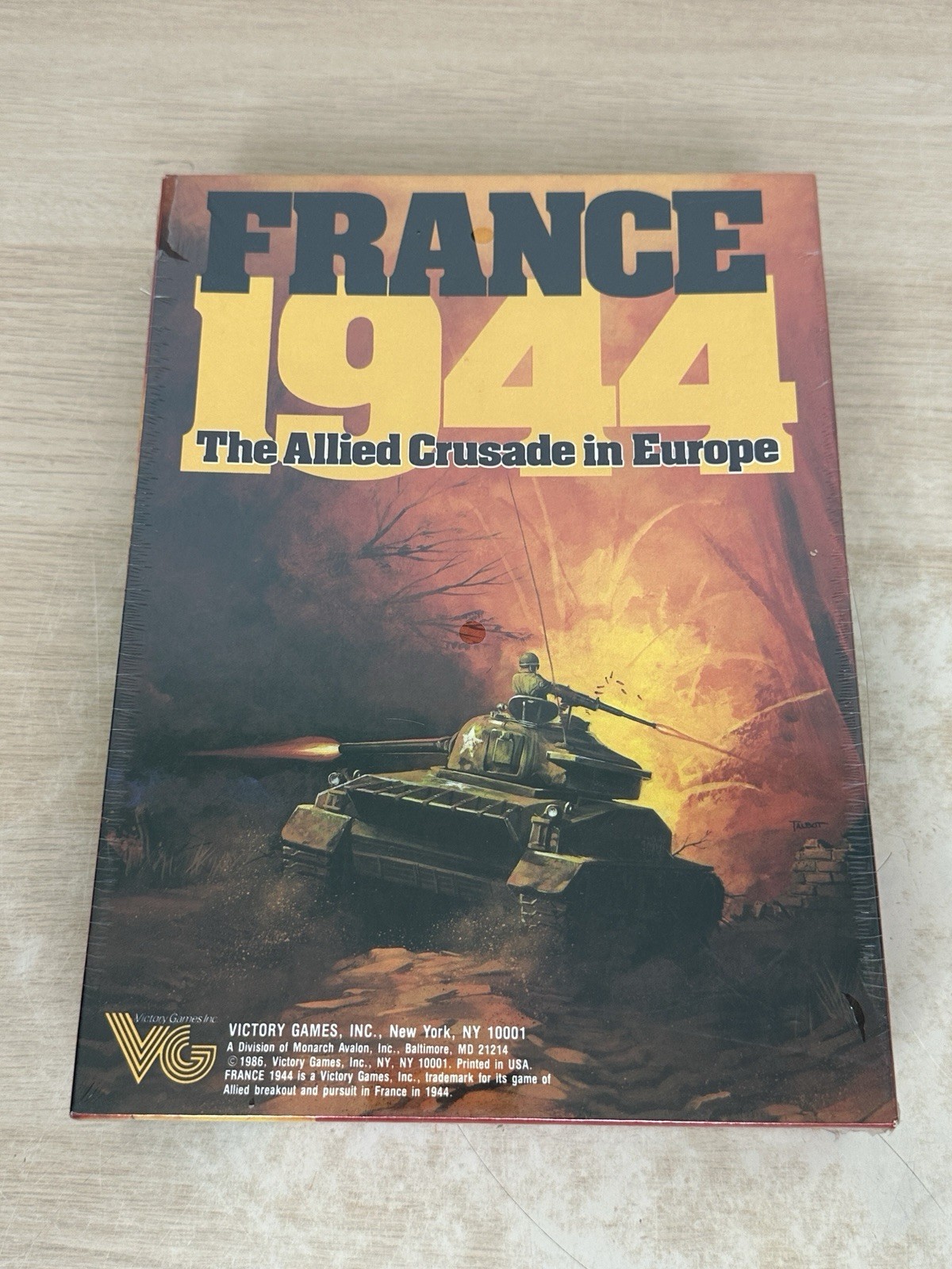France 1944: Allied Crusade in Europe Board Game: 1986 Victory Games NEW Sealed
