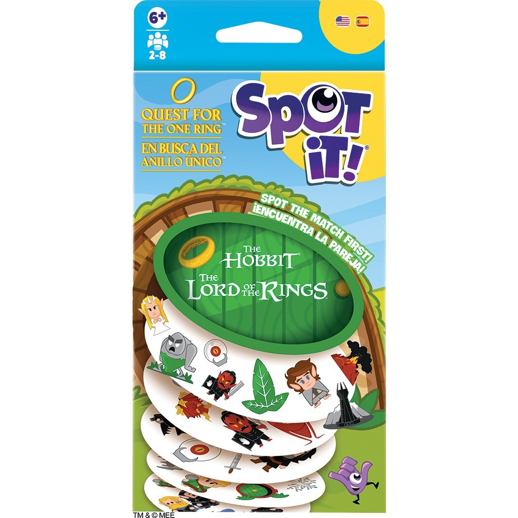 Spot It! Lord Of The Rings The Hobbit LOTR Card Game Zygomatic Quest One Ring