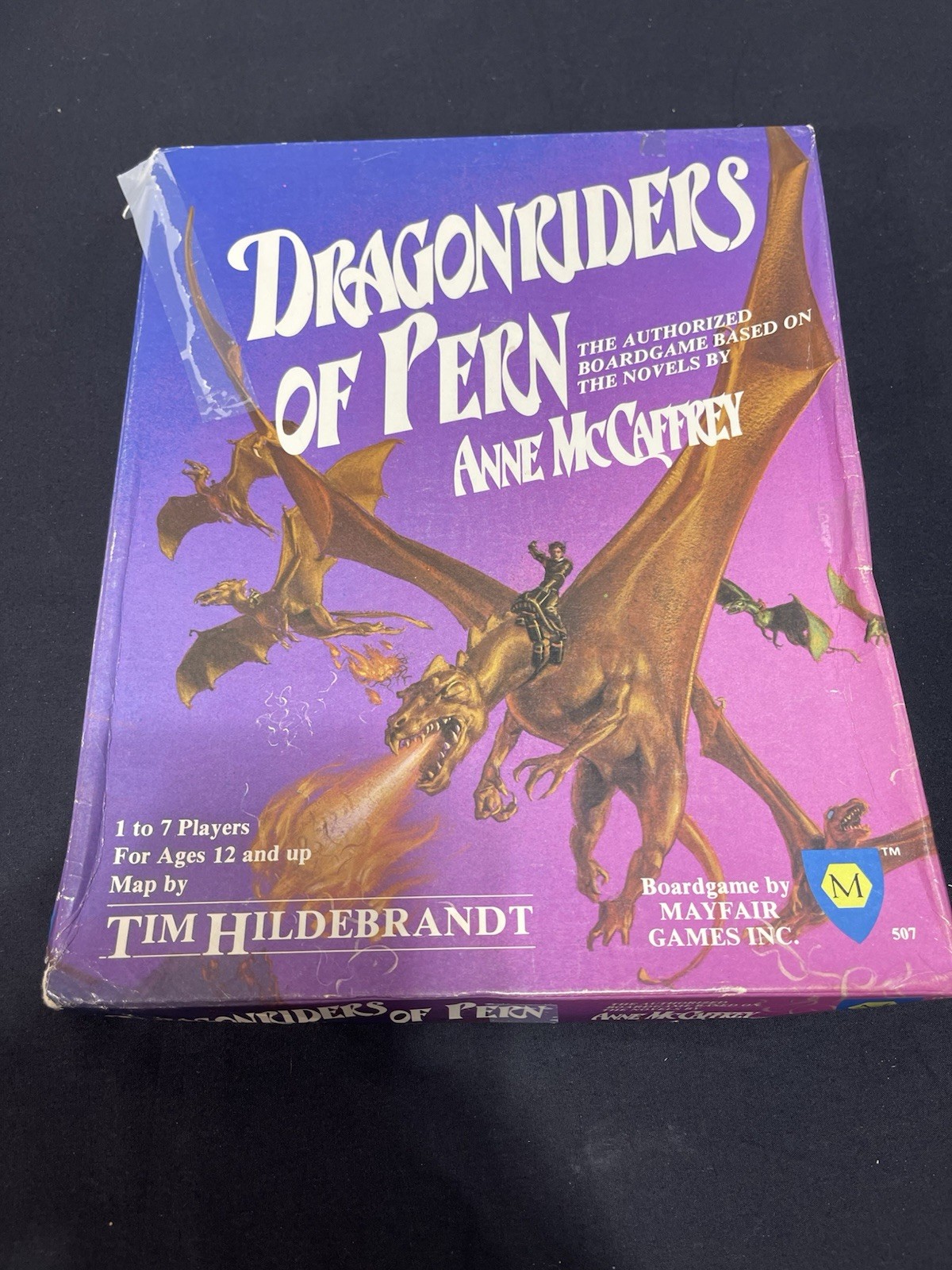 Dragonriders of Pern Mayfair Board Game Vintage READ Description