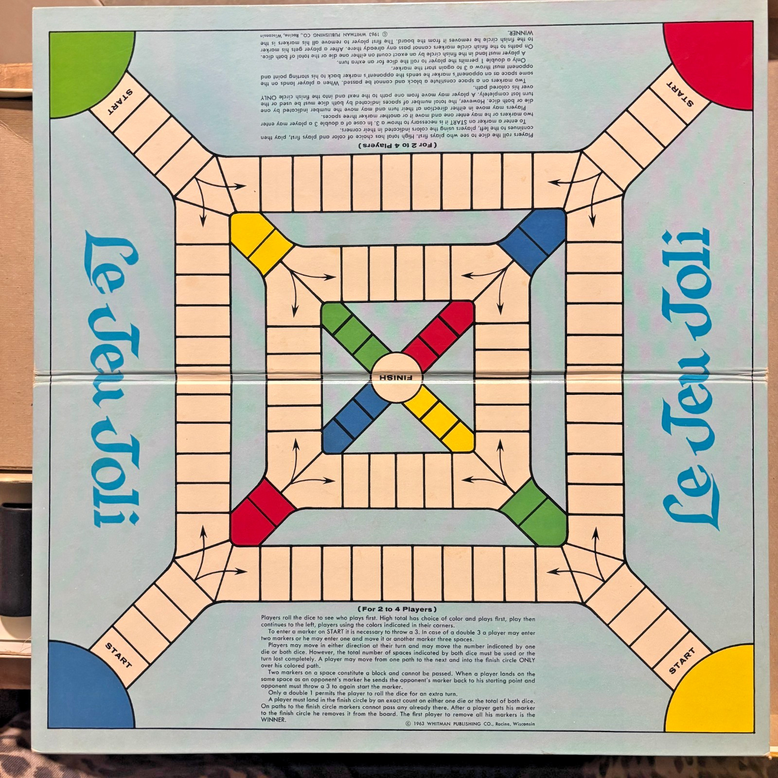 Vintage Whitman Pachisi The Game of India 1963 Board Game Complete