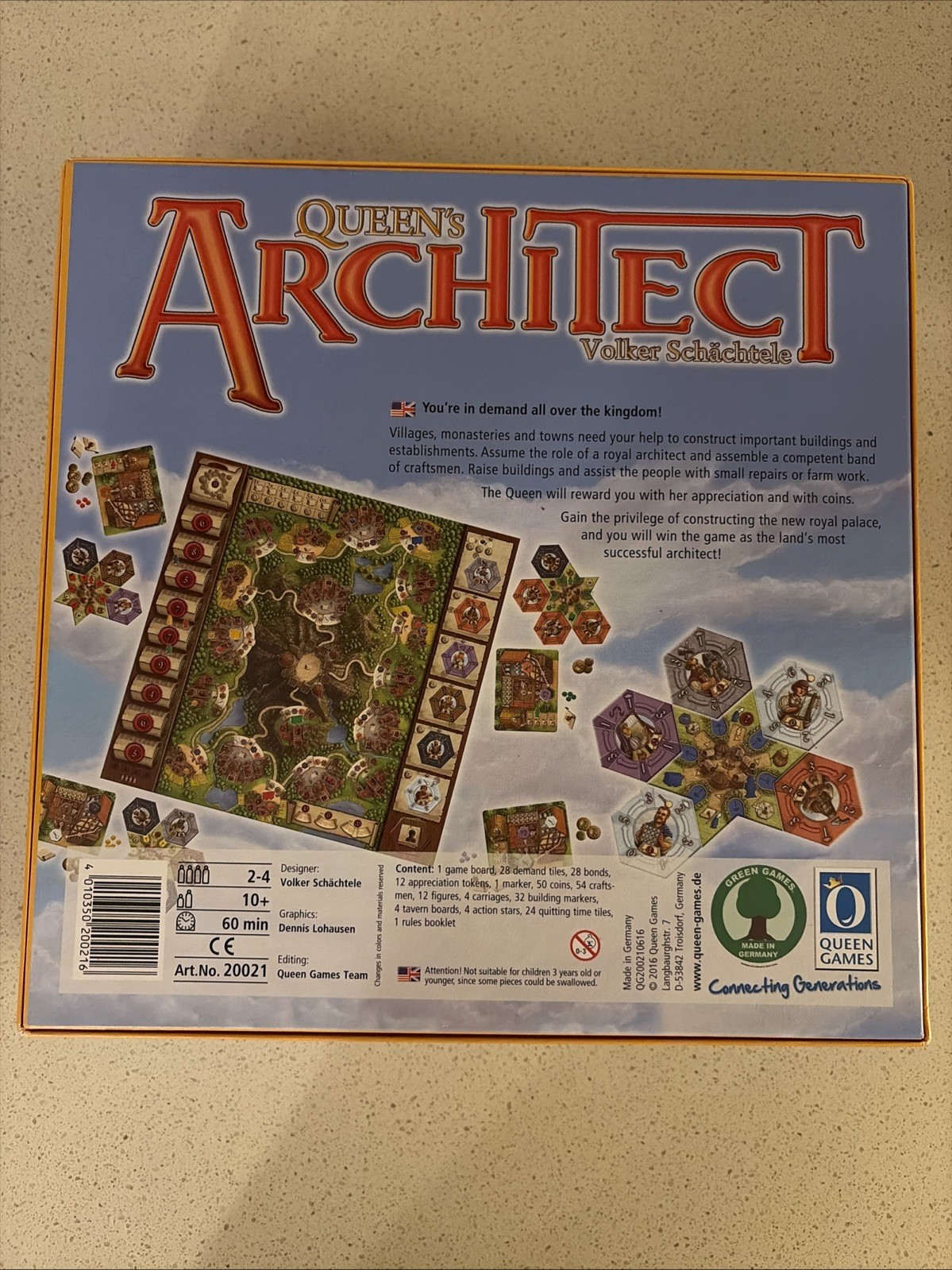 Queen’s Architect board game from Queen Games Never Played