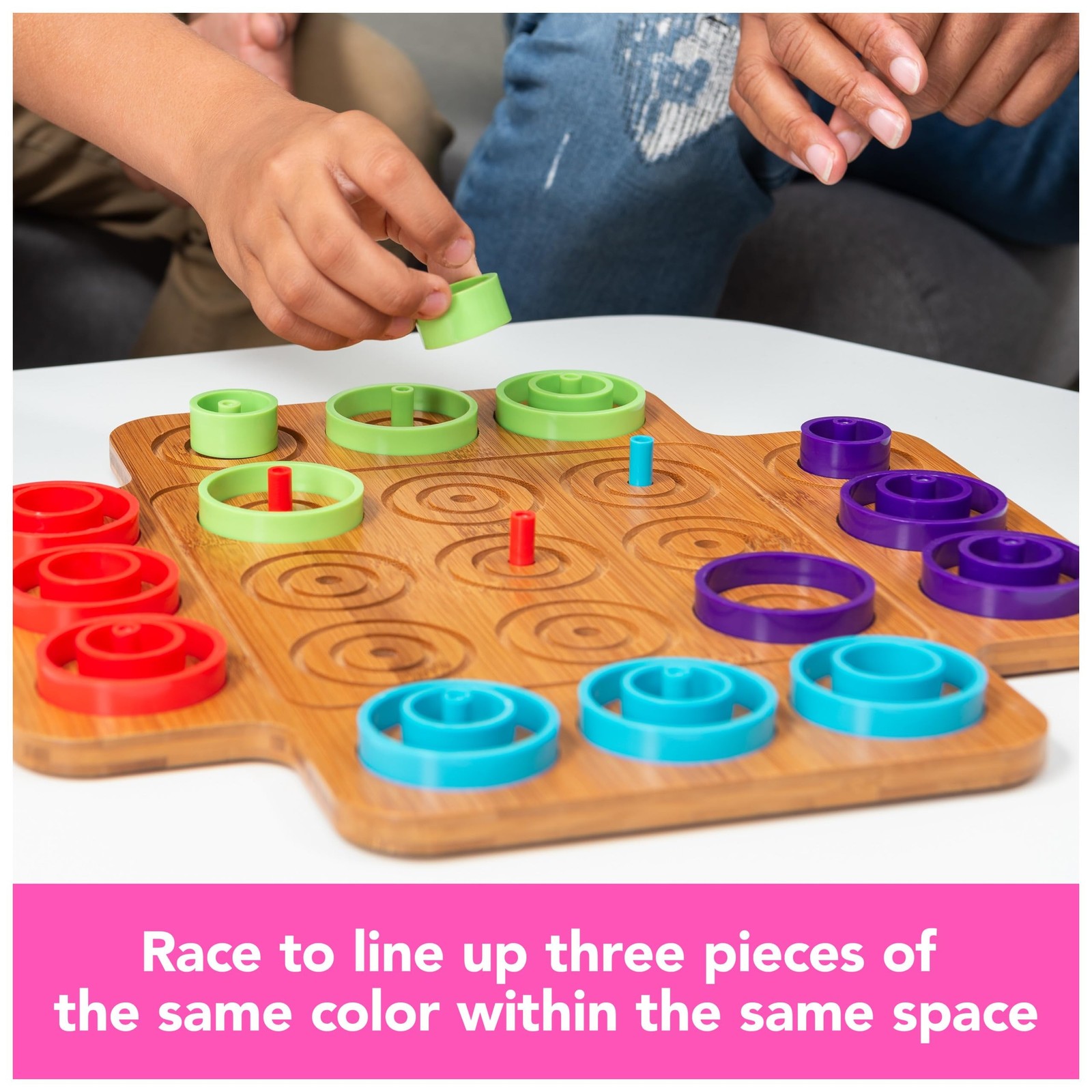 Otrio Wood Strategy-Based Family Board Game Award-Winning STEM Interactive Pu…
