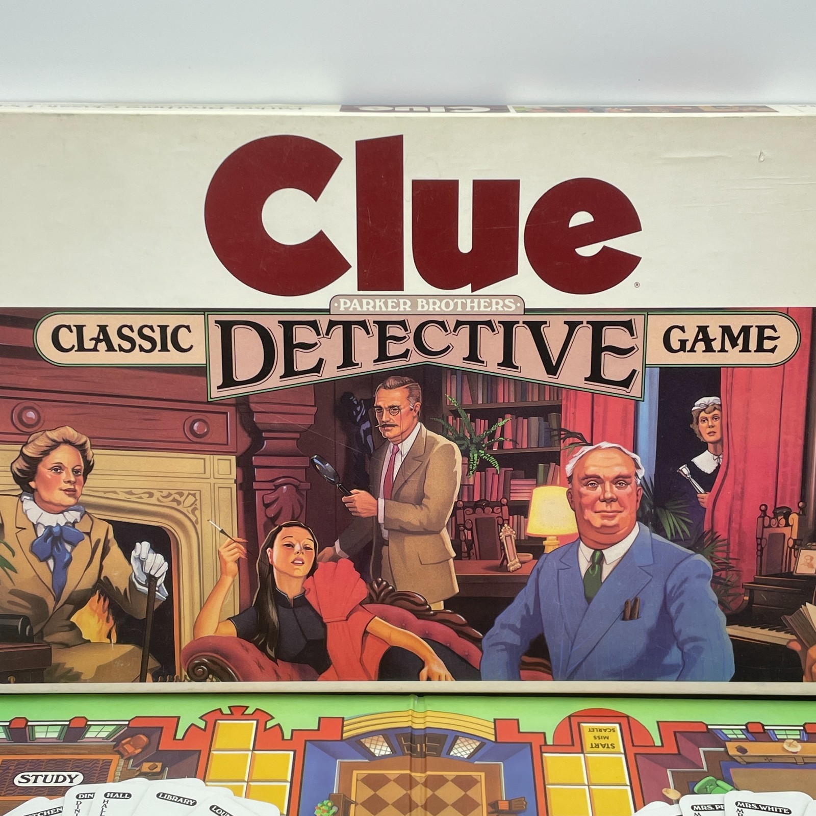 PARKER BROTHERS Clue Board Game Classic Detective Complete Vintage 1986 USA