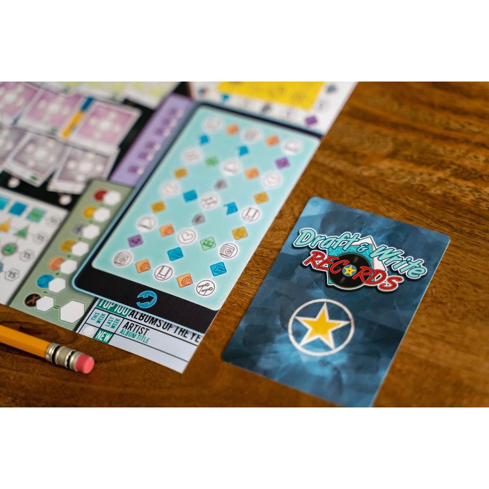 Draft & Write Records | Music Board Game, Card Drafting | Draft Your Band, To…