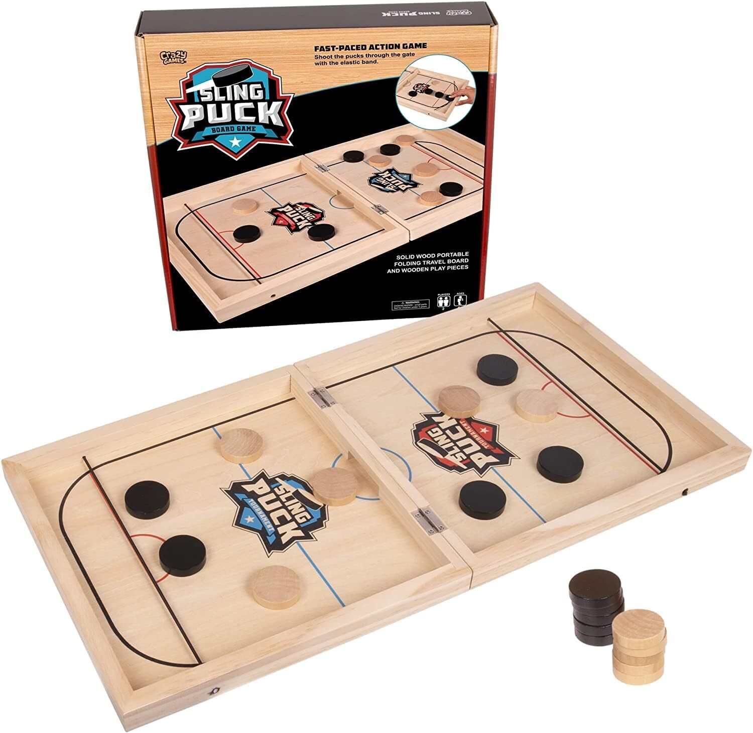 Juego De Mesa Sling Puck I Table Top Puck Table Game I Juegos Familiares De M…