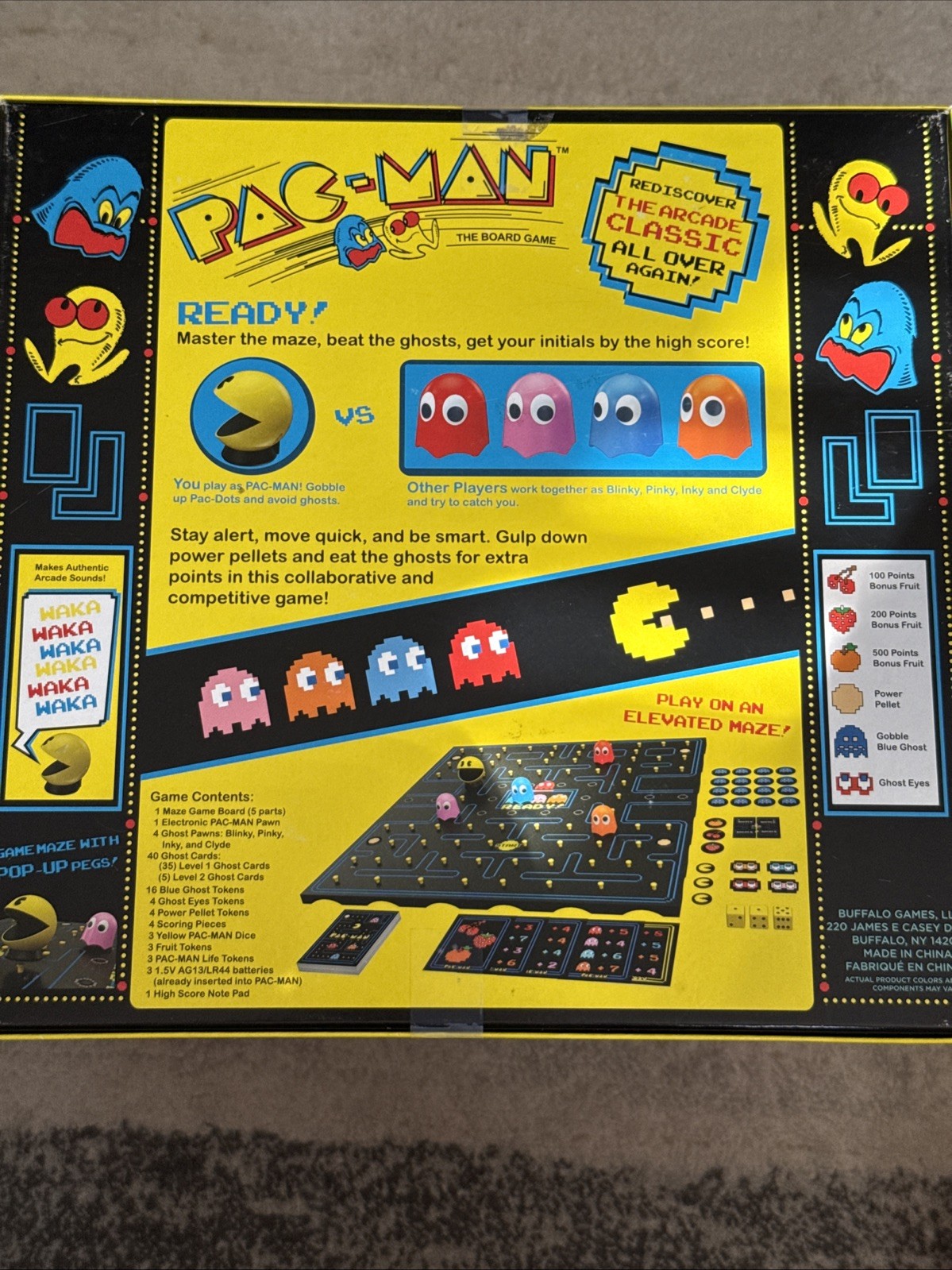 Pac-Man the Board Game Tabletop Game – Buffalo Games – Arcade Game Classic
