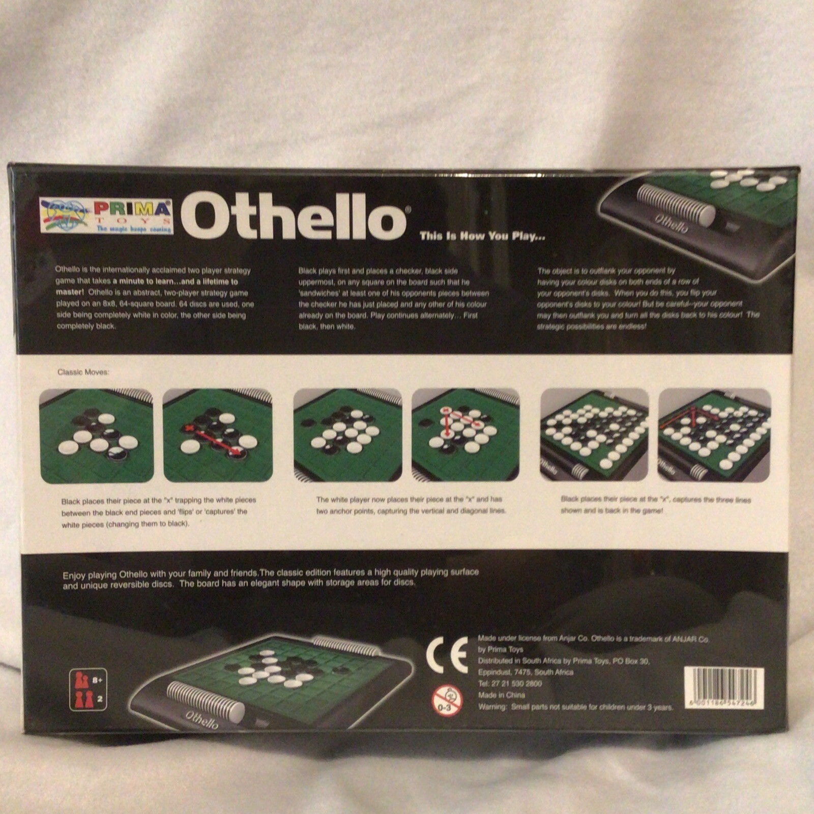Prima Toys Othello Factory Sealed NOS NIB Distributed Only In South Africa