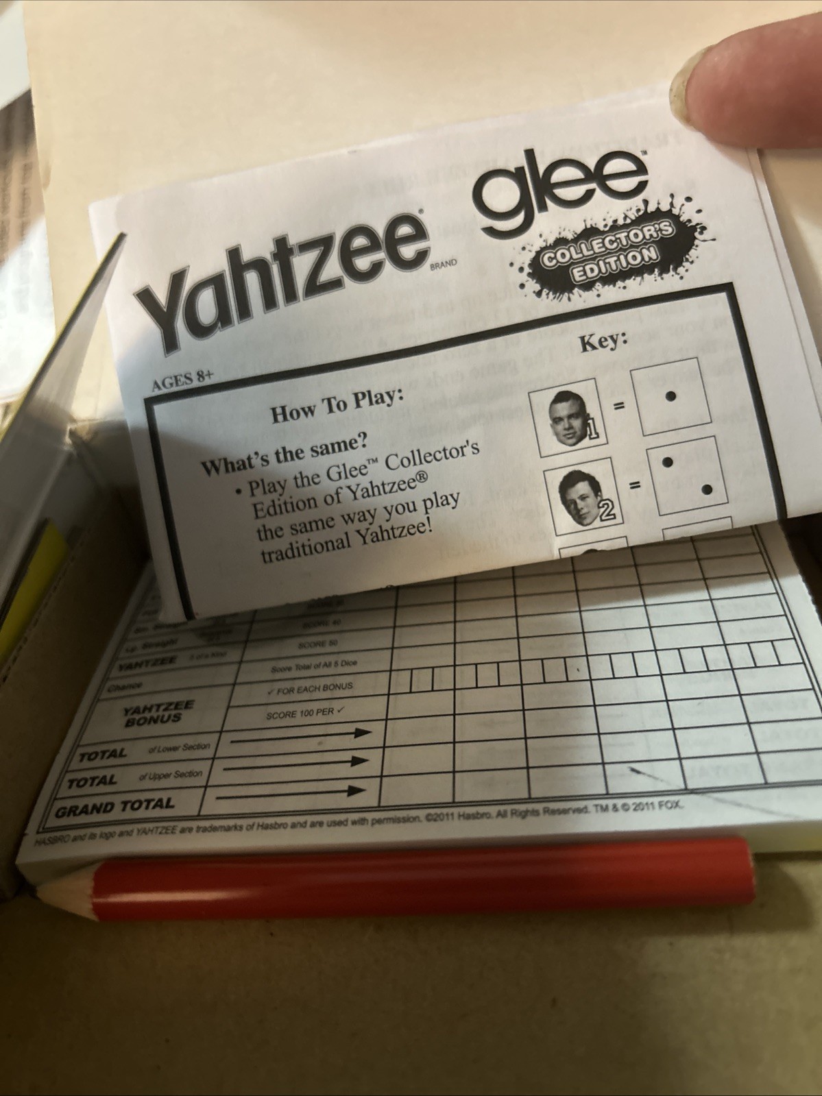 Glee Yahtzee Collector’s Edition with Slushee Dice Cup New 2011 **Read details