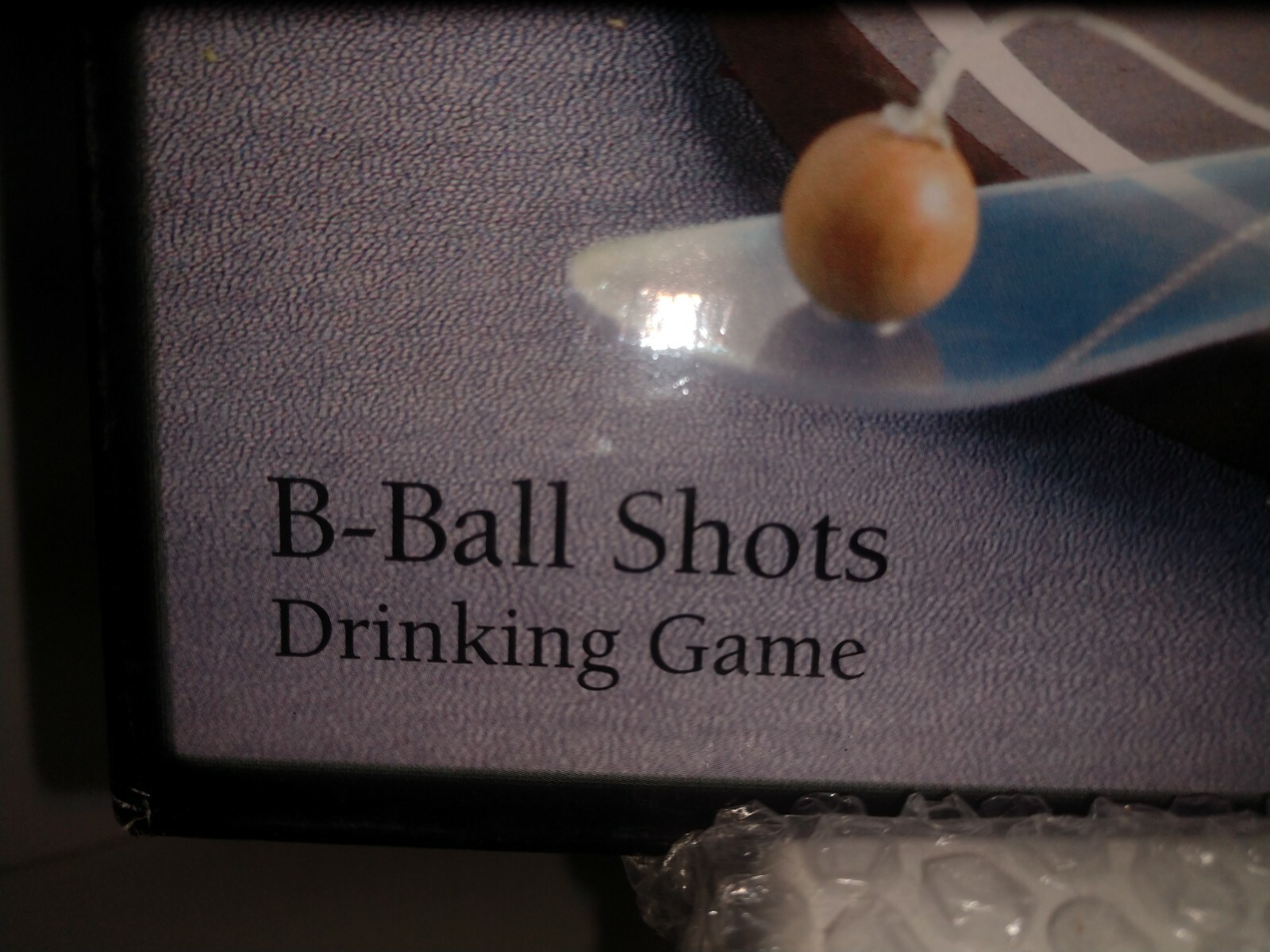 Basketball Drinking Game – 6 Shot Glasses B-Ball Game Night – New in Box