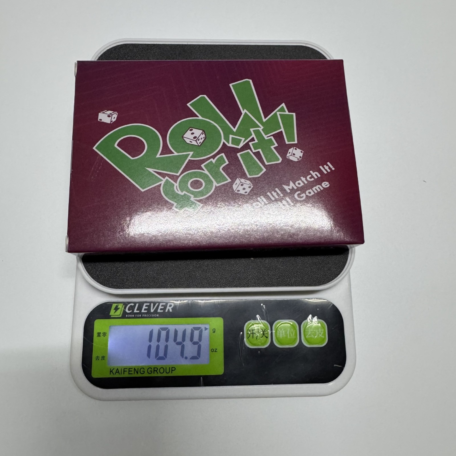 Roll For It ！Family Dice Card Game Fun Interactive Party Game For Kid And Adults