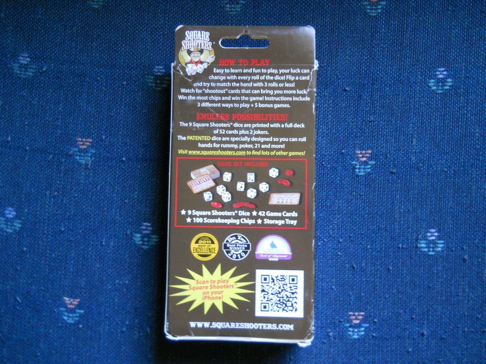 Square Shooters Dice Game The First Deck of Cards on Dice 2012 Heartland