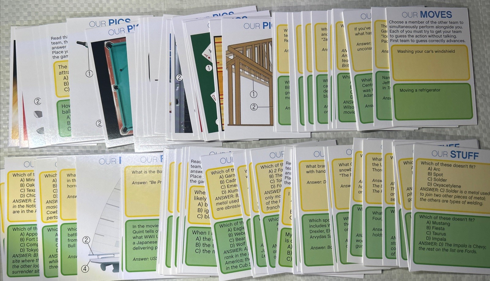 Battle of the Sexes Male Cards Complete 110 Card Deck w Original Card Box