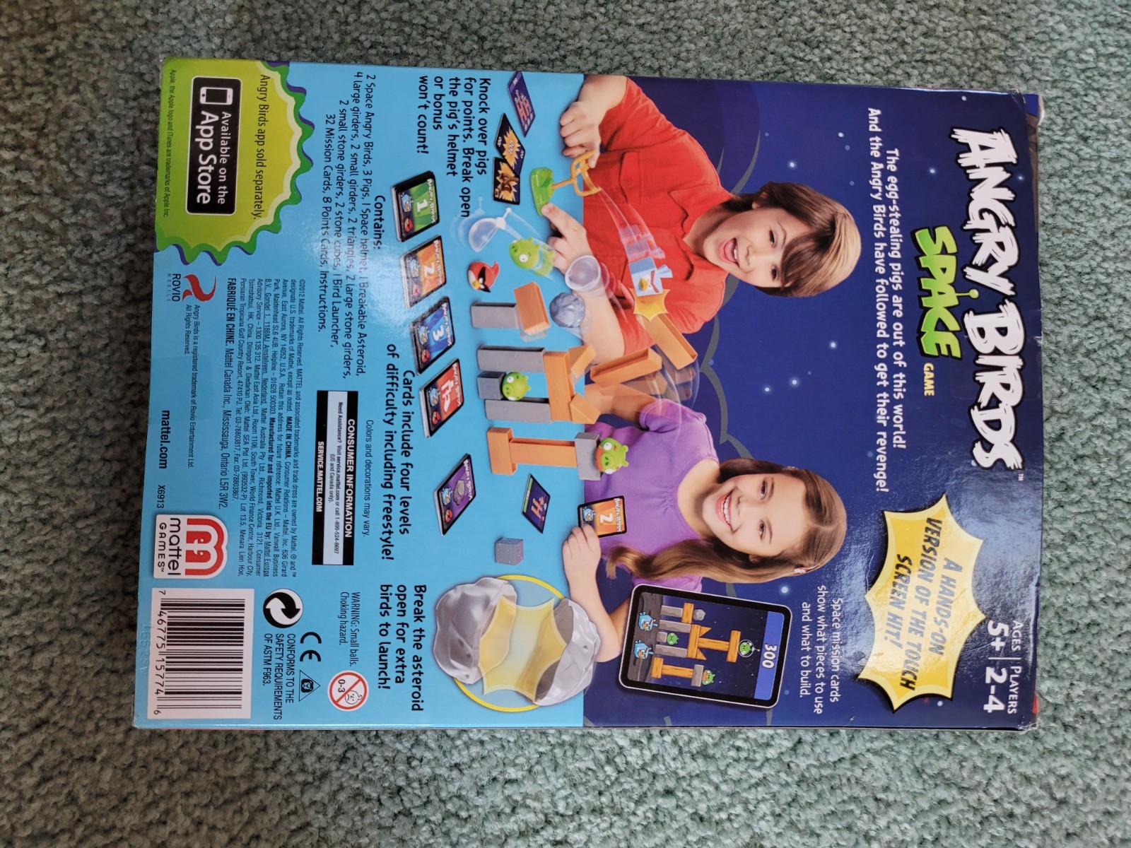 Mattel Angry Birds Space Skill & Action Game, Space Theme with EXTRA PIECES