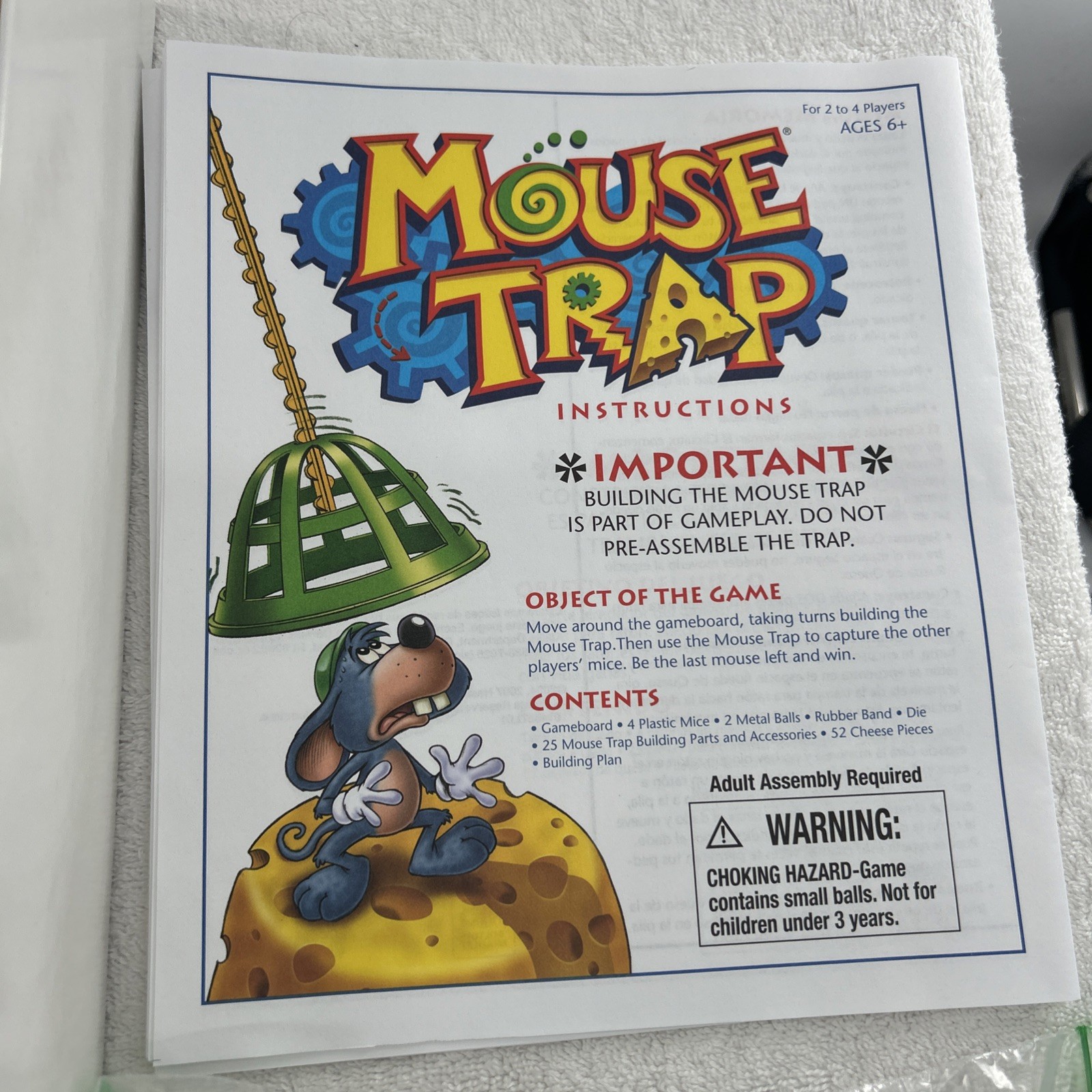 Rare 2005 Mouse Trap Game by Milton Bradley Complete in Great Condition