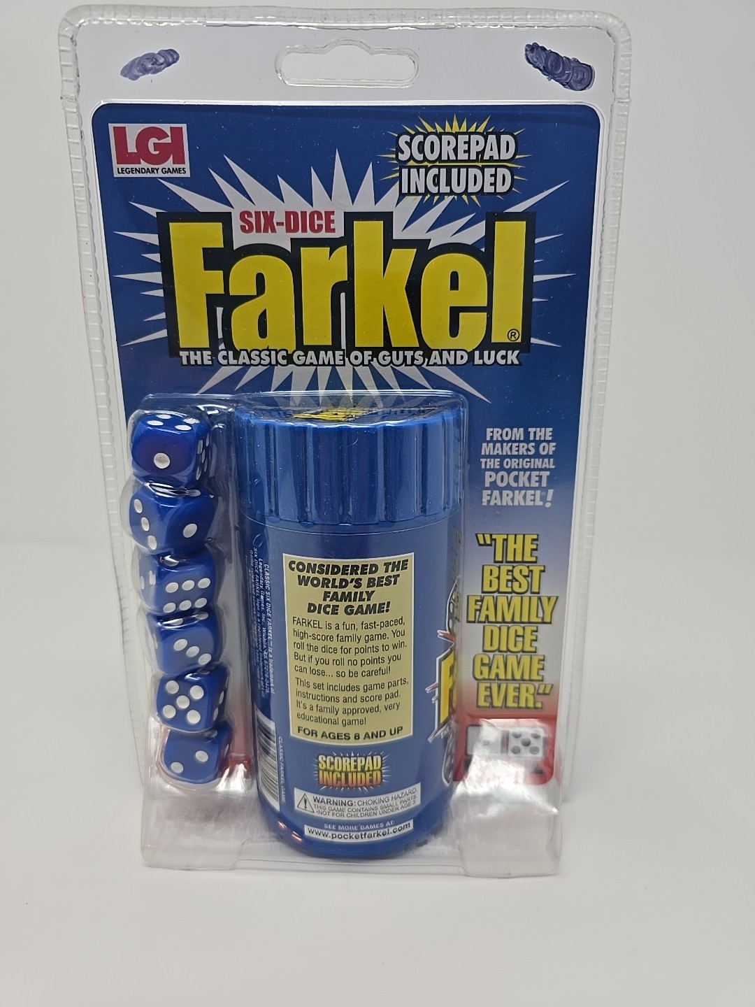 NEW – Six-Dice Farkel The Classic Game of Guts and Luck Legendary Travel Family