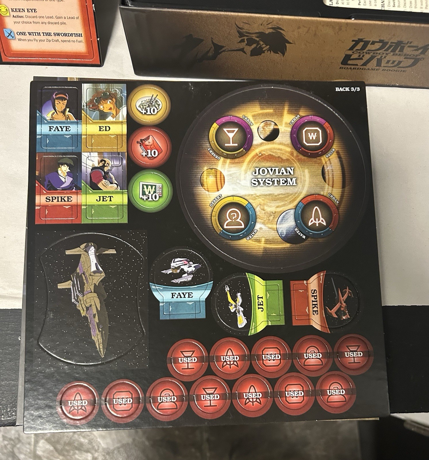 Cowboy Bebop Boardgame Boogie Board Game Sealed 1-4 Players Cooperative Anime