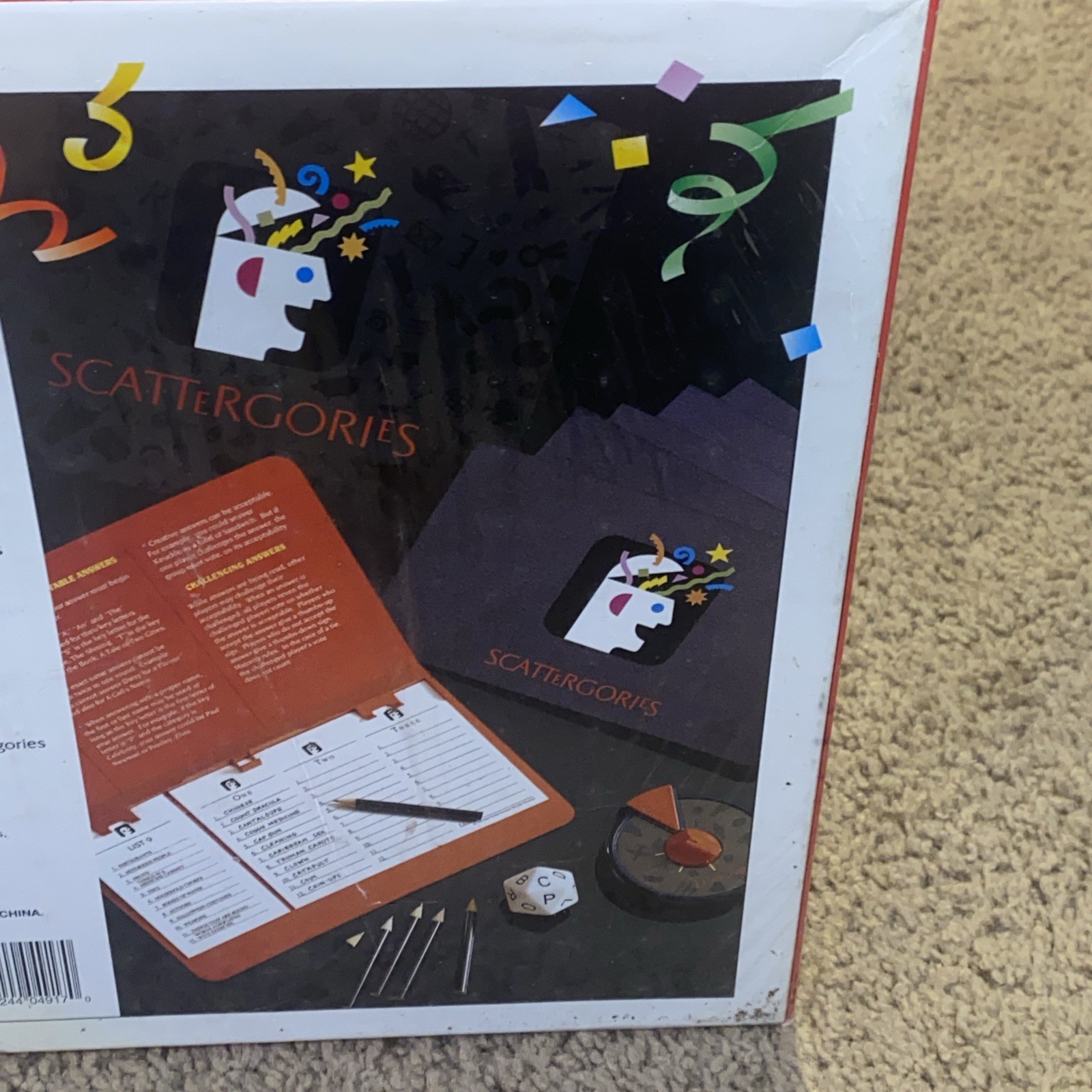 The Game Of Scattergories New Board Game Sealed 1988 Milton Bradley USA 4917 NIB