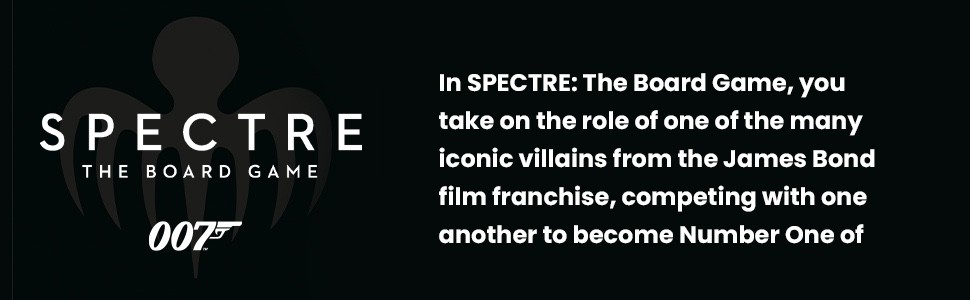 SPECTRE THE BOARD GAME SPY VS SPY ON JAMES BOND MOVIES MODIPHIUS ENTERTAINMENT