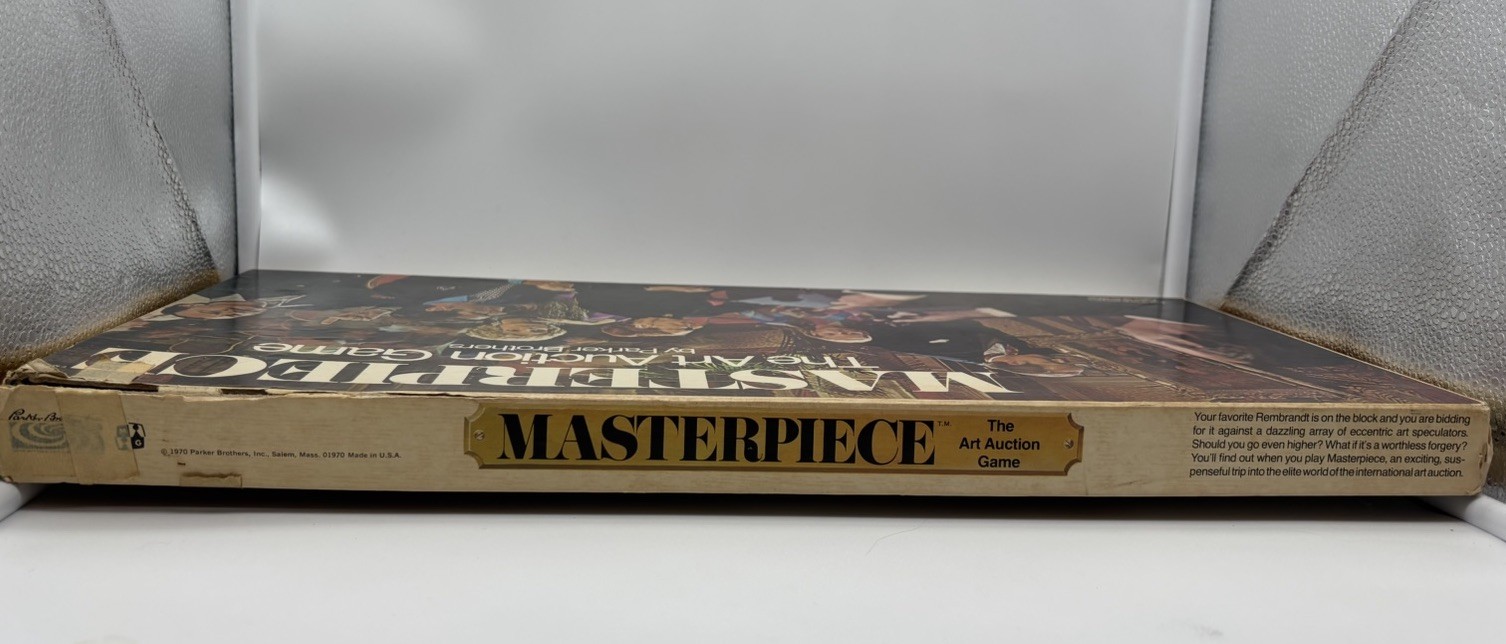 Vintage 1970 Masterpiece The Art Auction Game by Parker Brothers Near Complete