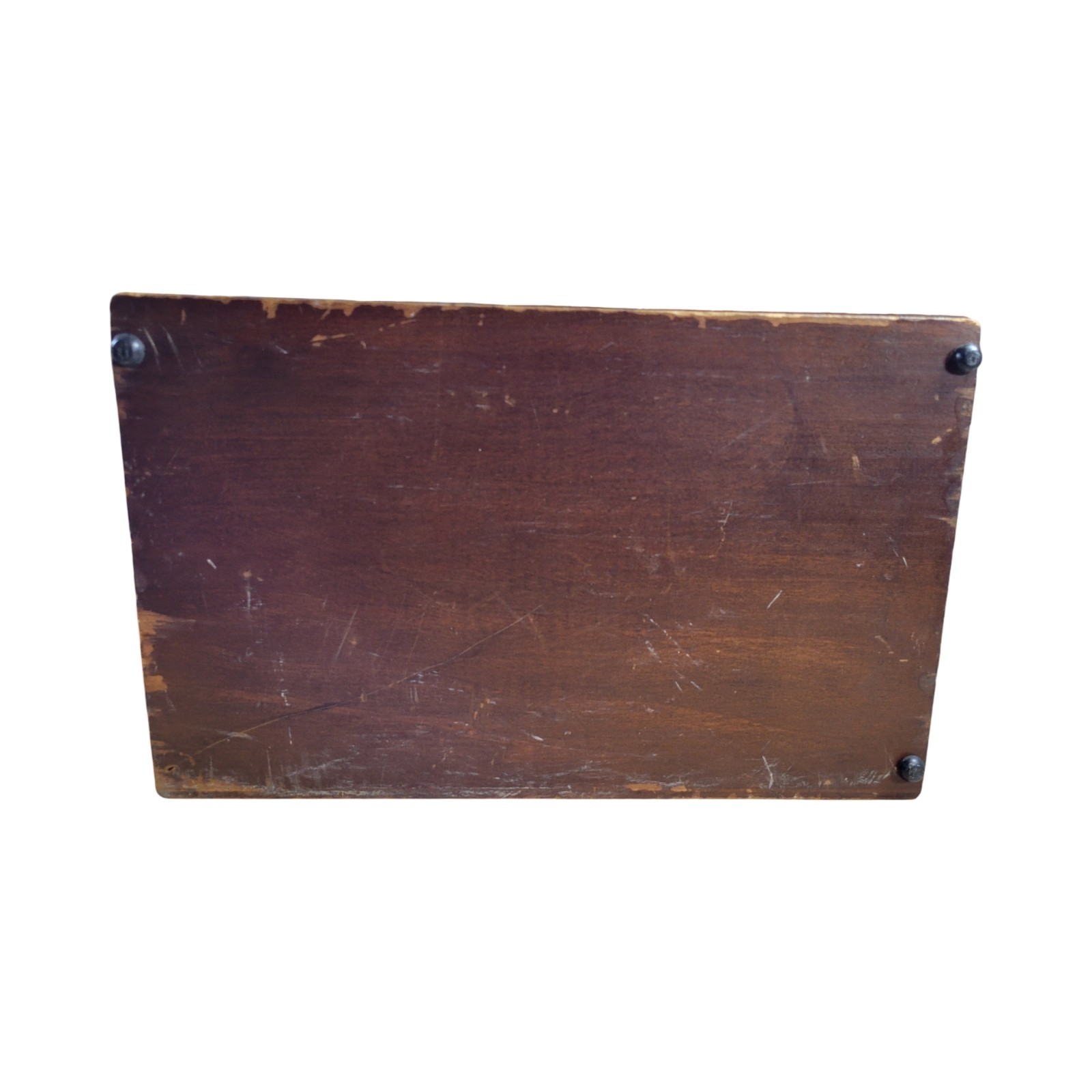 Vtg Wooden Locking Instrument Art DND Game Case
