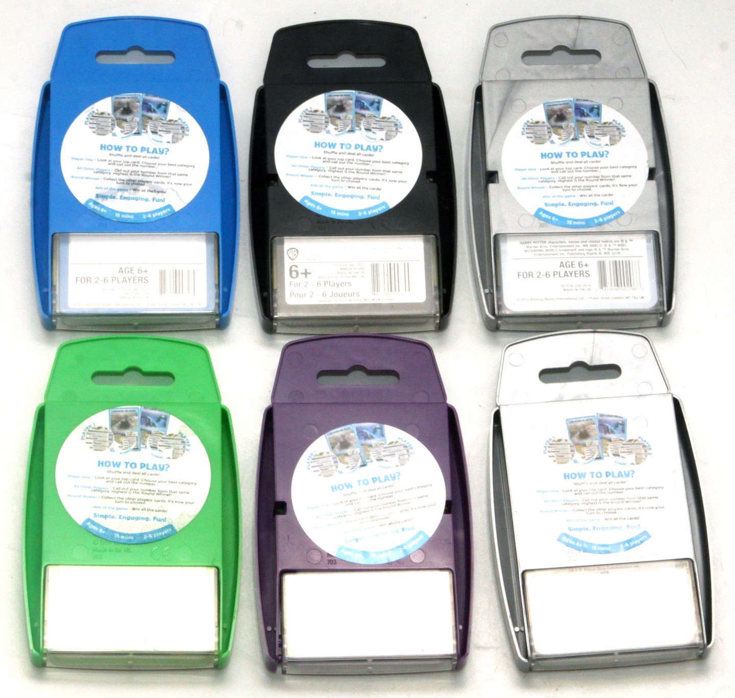 Lot 6 Harry Potter Top Trumps Sets Hogwarts Half-Blood Prince Witches & Wizards!