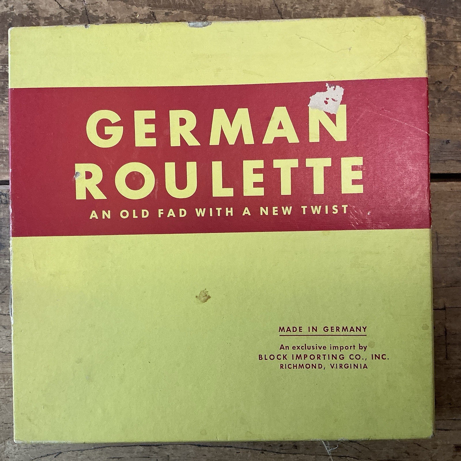 Vintage GERMAN ROULETTE Game No. 605 with Box ‘Made in Germany’ Wooden SPINNER