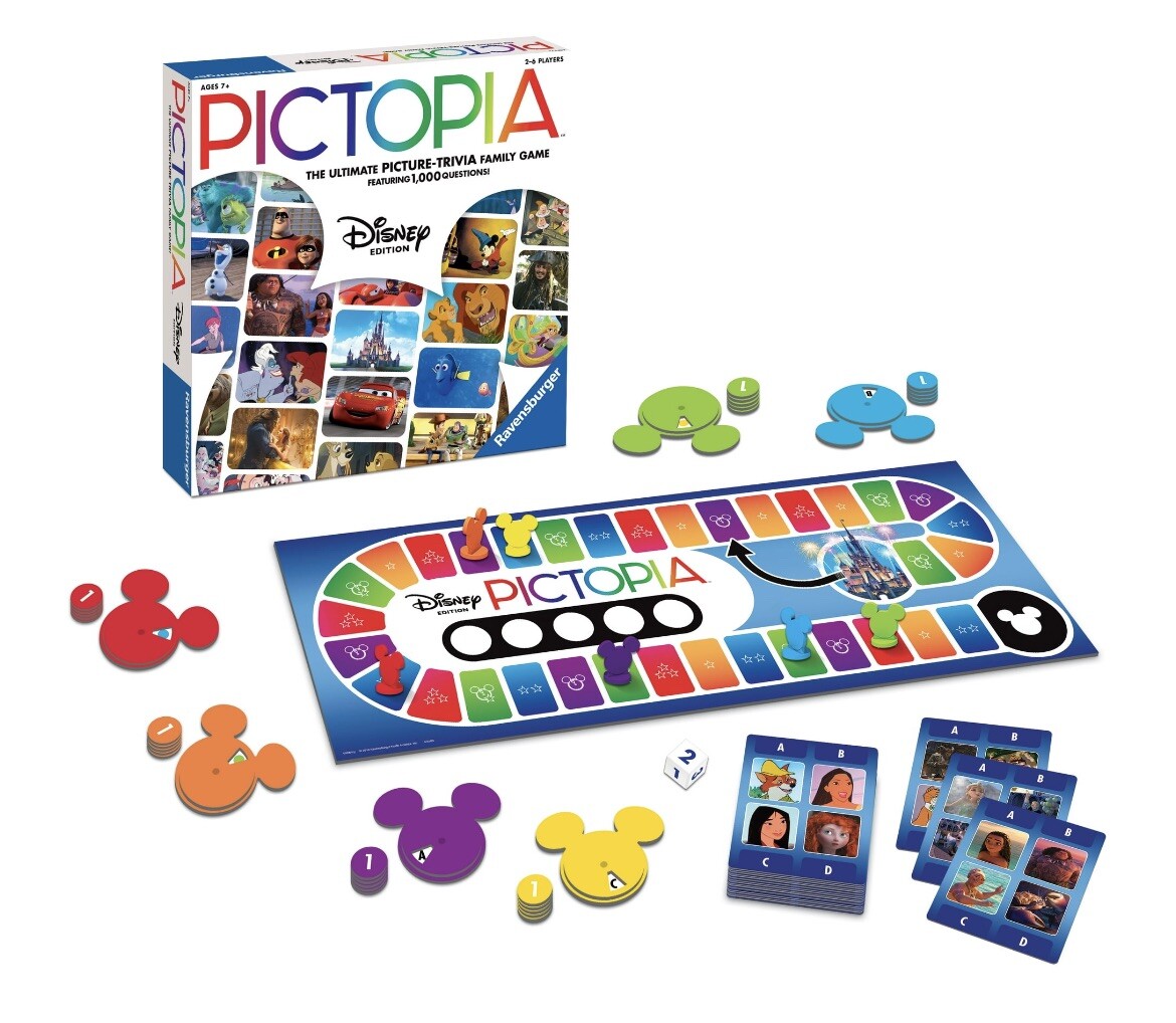 Ravensburger Pictopia Family Trivia Board Game – Disney Edition New in Box