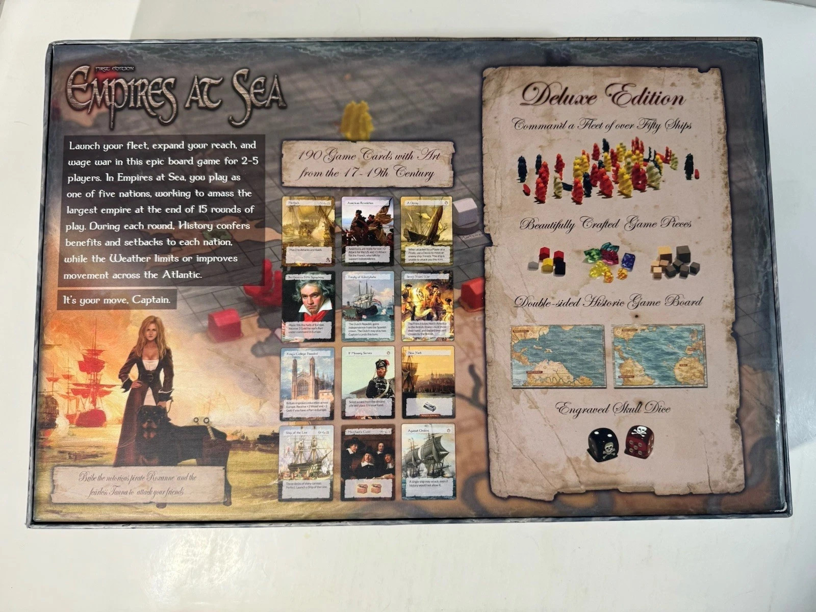 Empires at Sea Board Game Deluxe 2015 First Edition Z-Man Games Complete