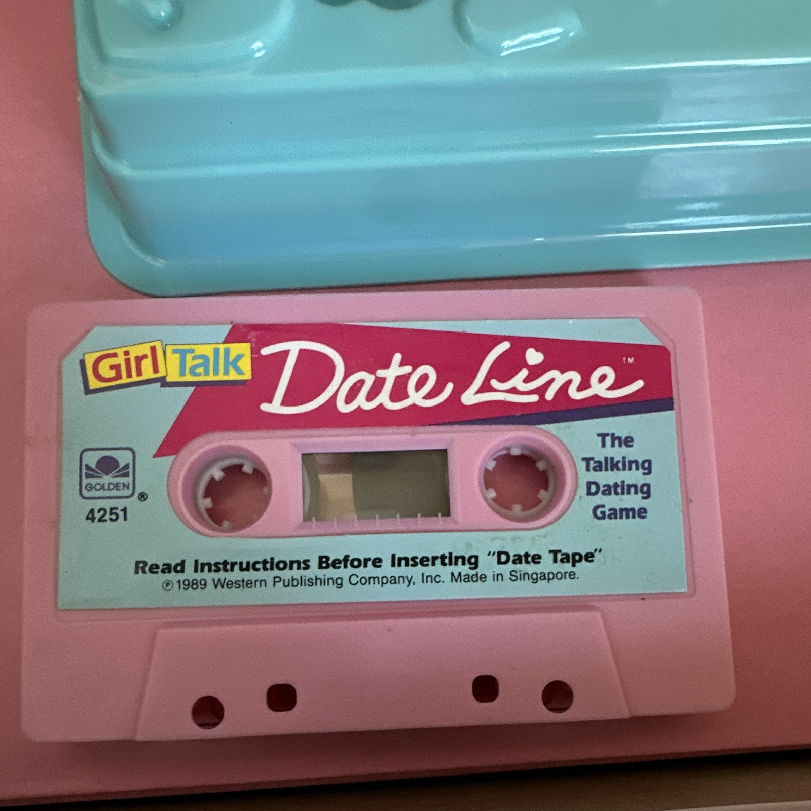 Golden Girl Talk Date Line Talking Dating Board Game 1989 MPN 4251 2+ Players