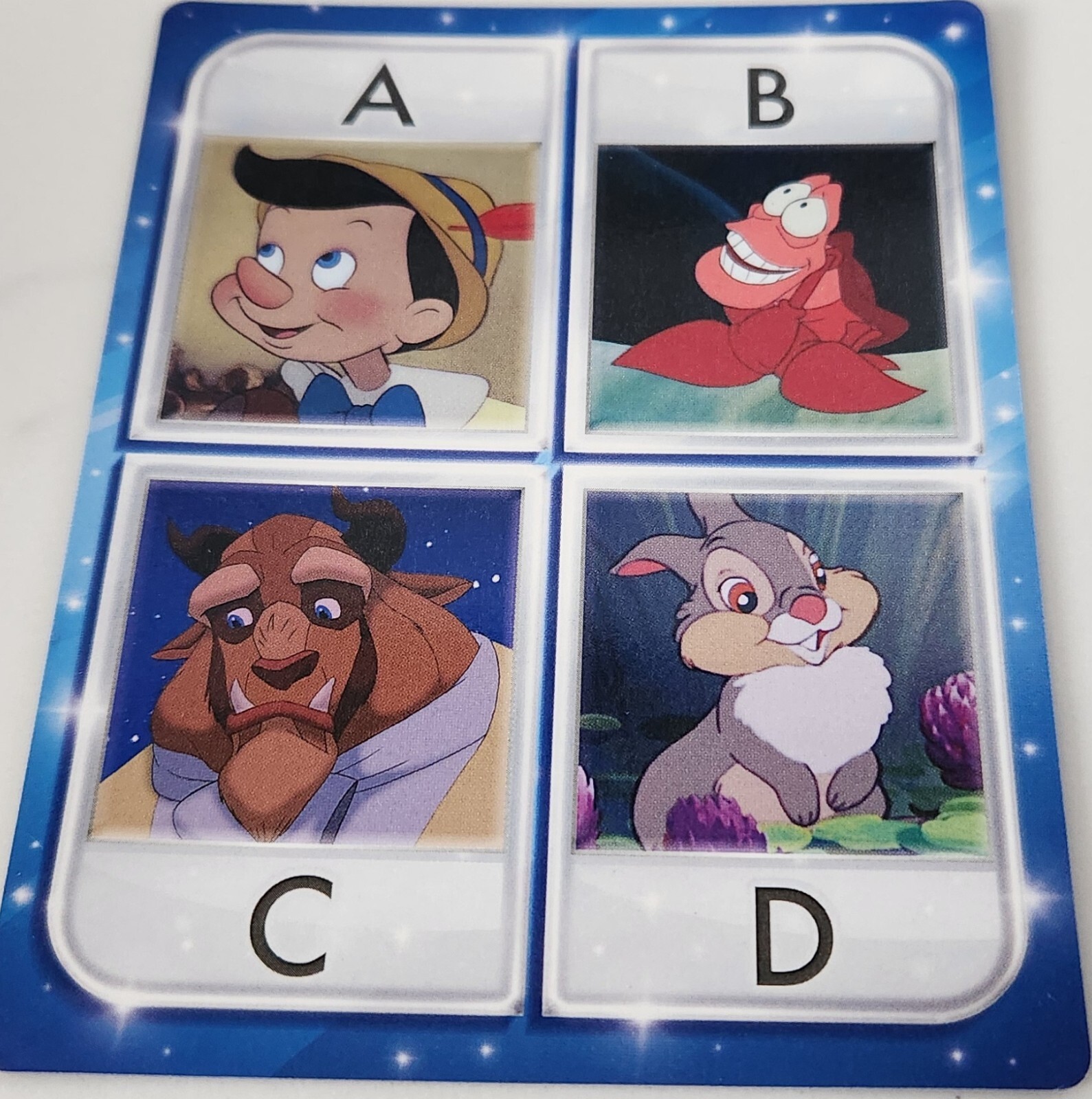 Disney PICTOPIA Trivia Family Board Game w/ Instructions COMPLETE Never used