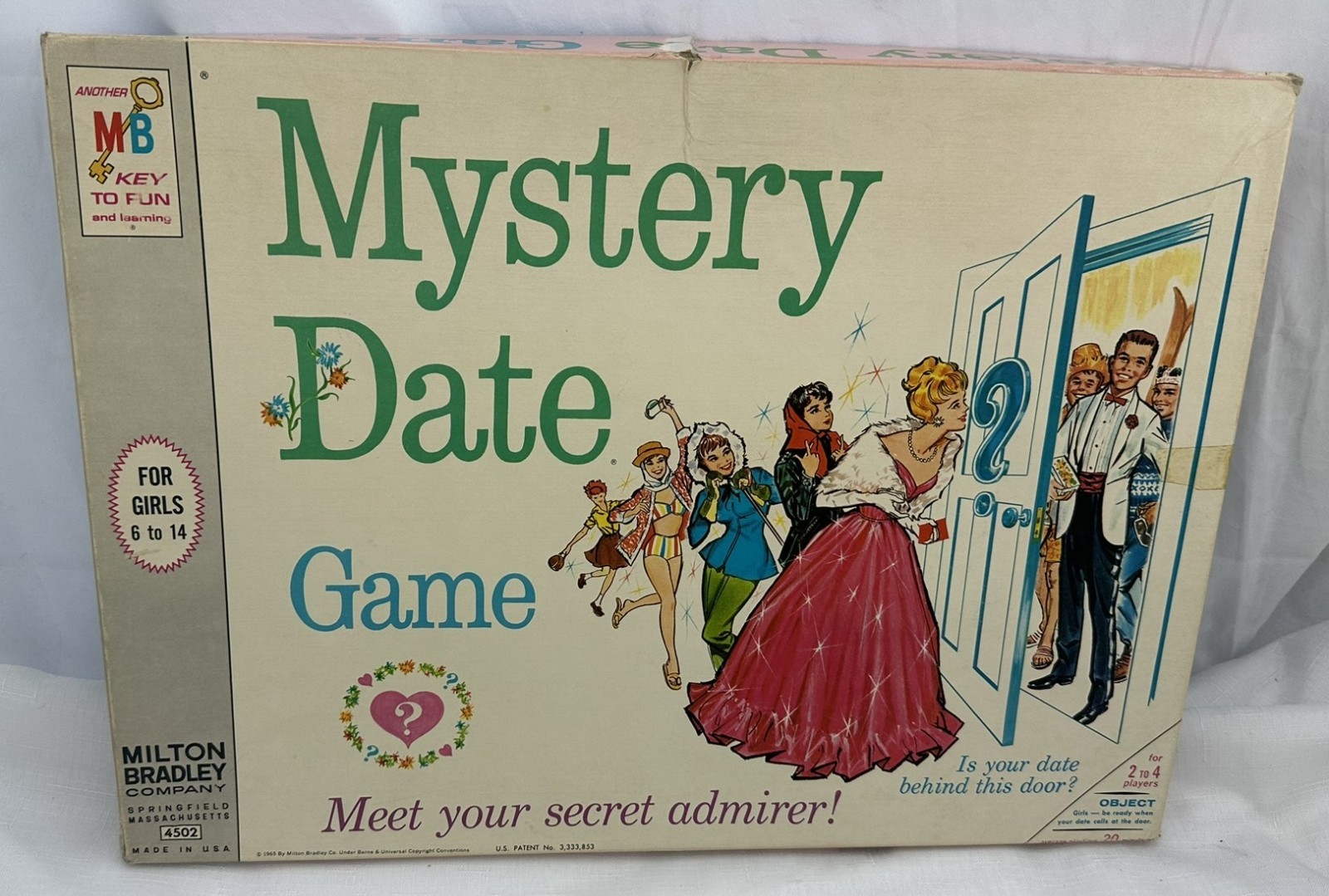 1965 Mystery Date Board Game by Milton Bradley Complete in Great Cond FREE SHIP2