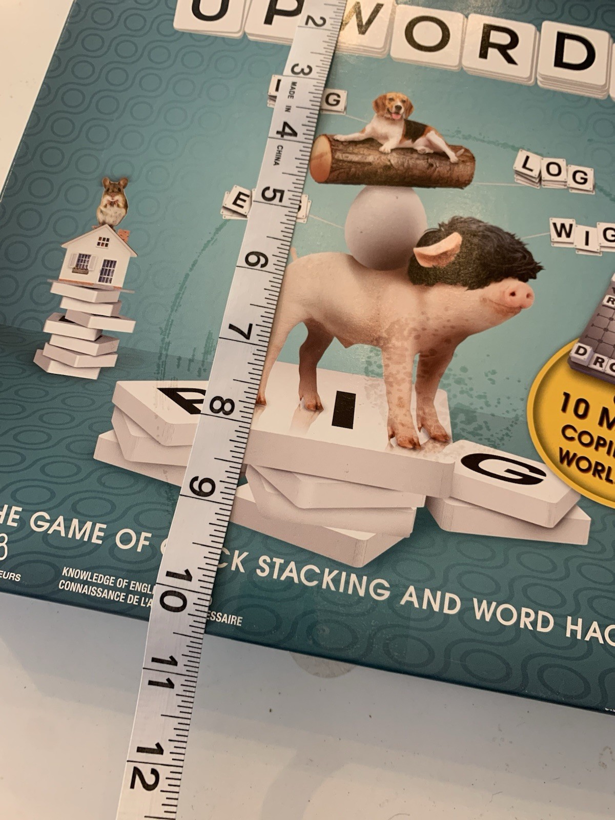 UpWords Board Game – The Game Of Quick Stacking And Word Hacking Unused Open Box