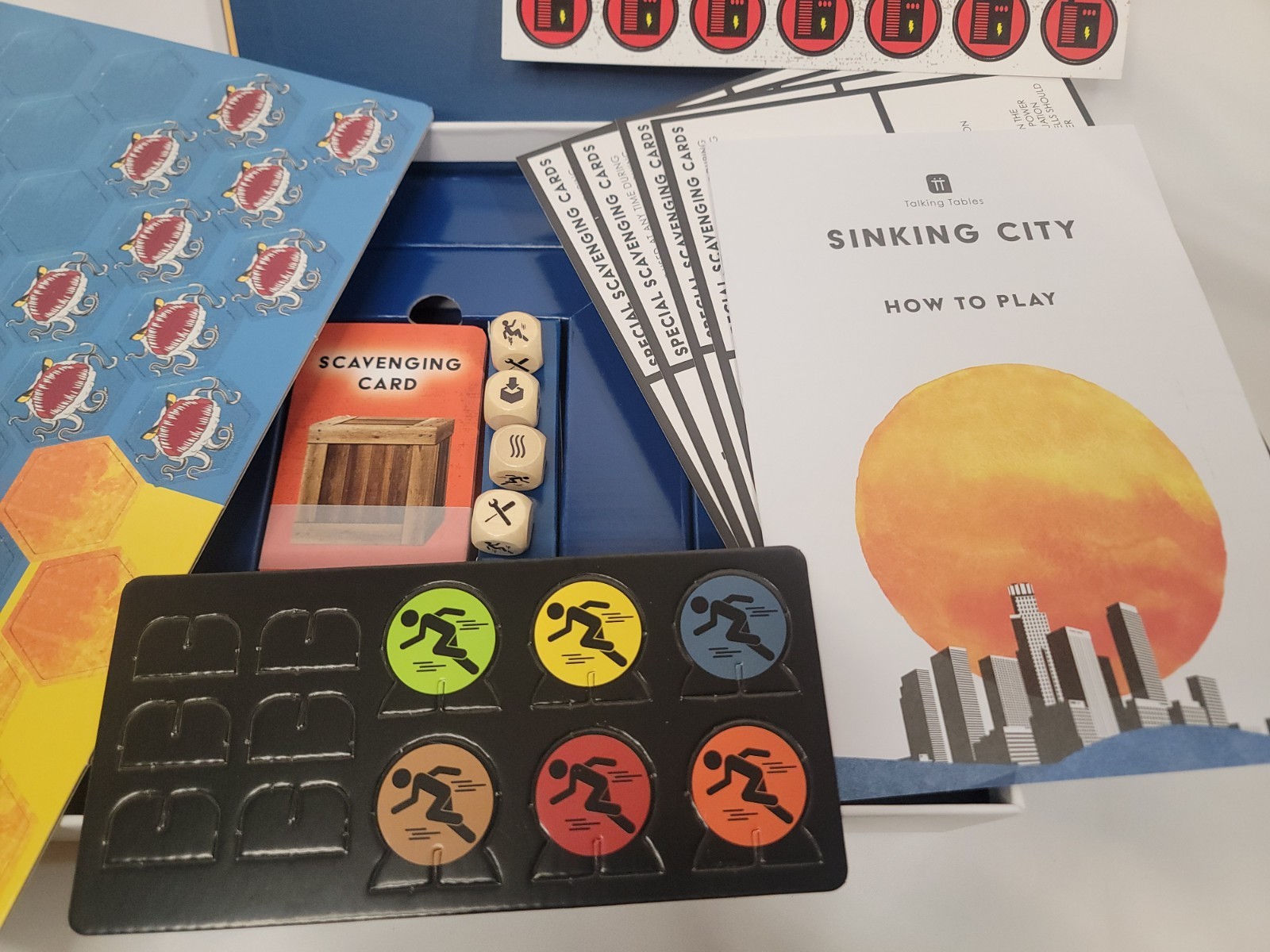 Sinking City ~ Strategy Board Game ~ Talking Tables ~ 2-6 player ages 13+