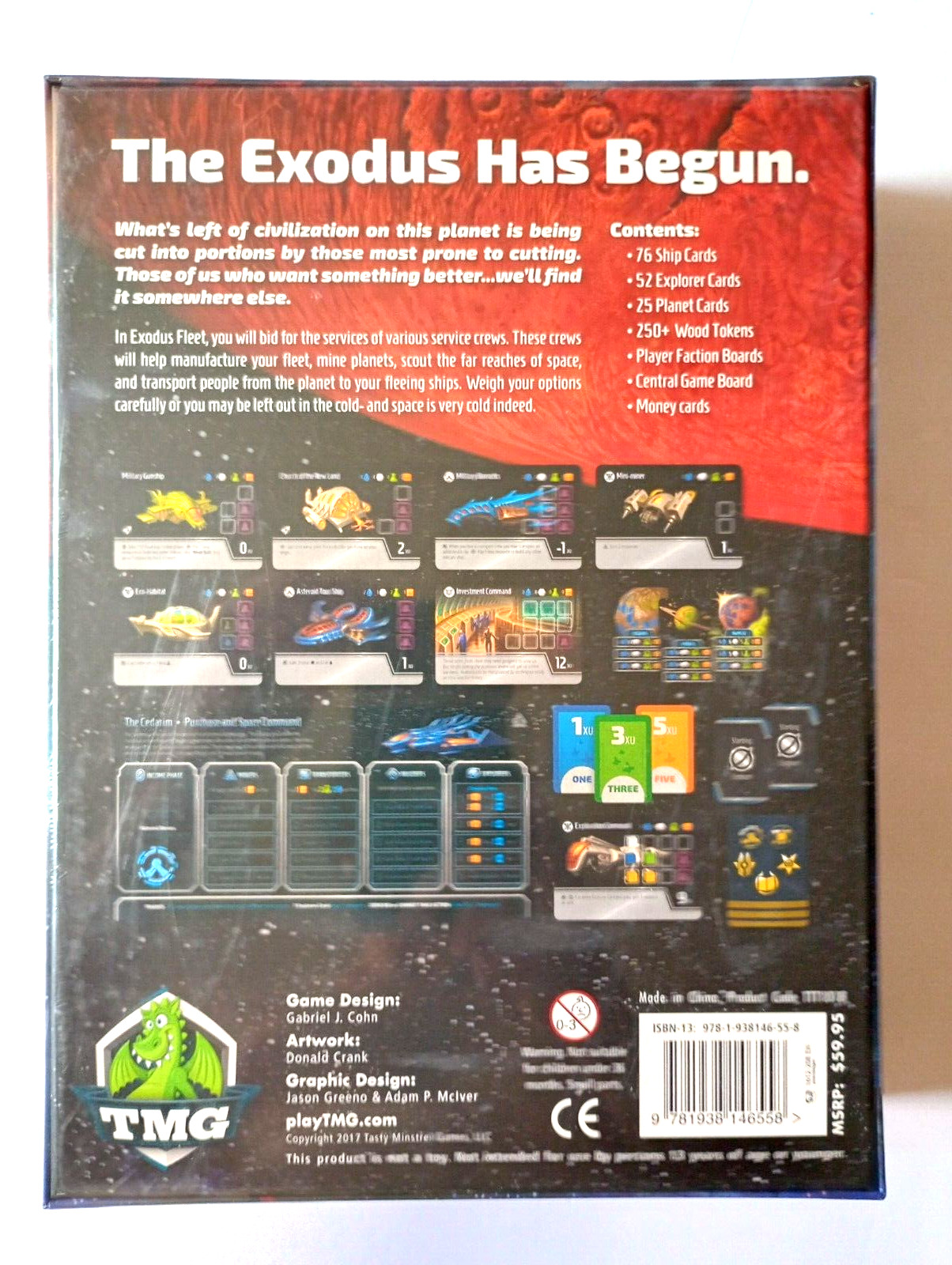 Tasty Mistral Games Exodus Fleet Space Game New in Shrink