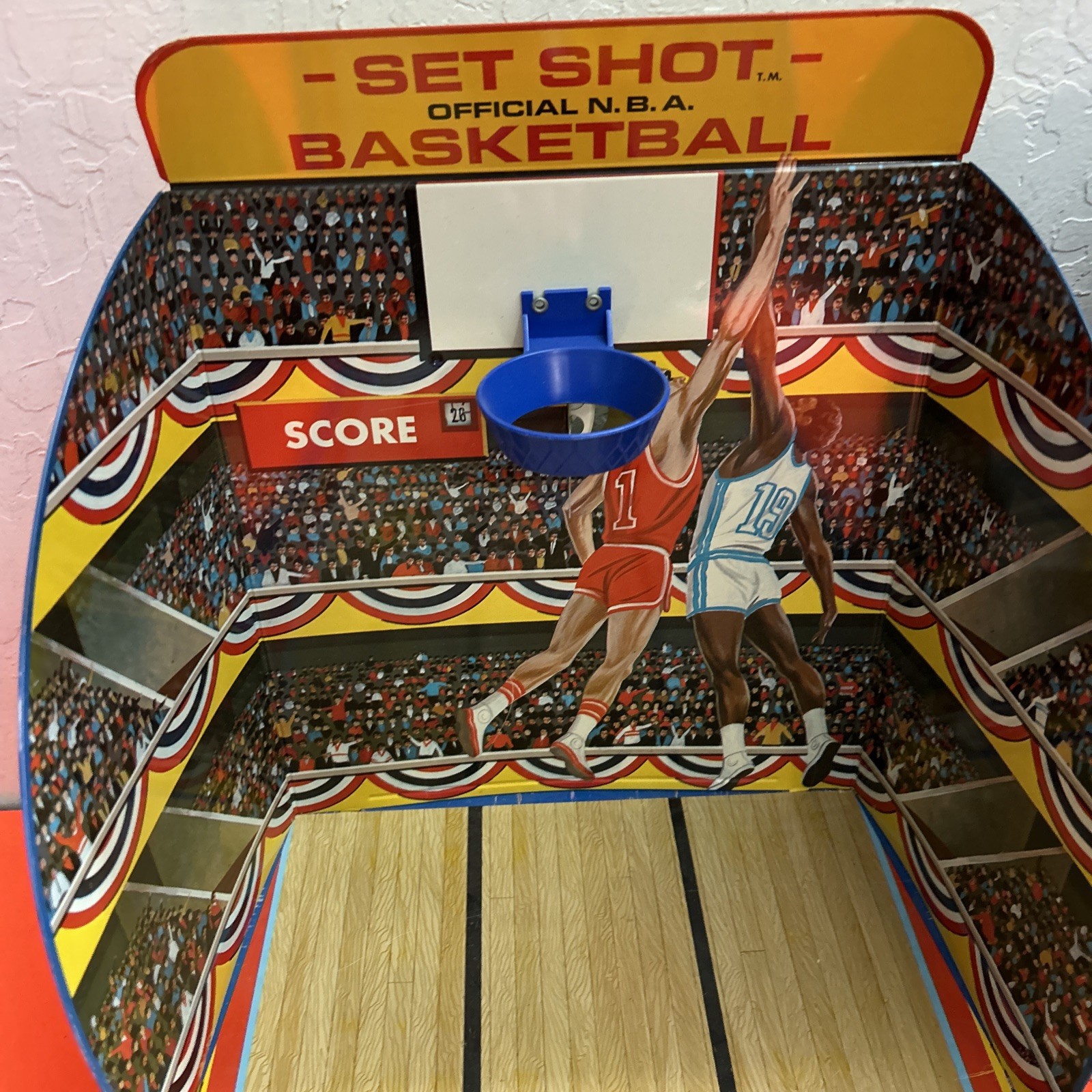1971 MARX Toys #6230 Official NBA Set Shot Basketball Shooting Game RARE