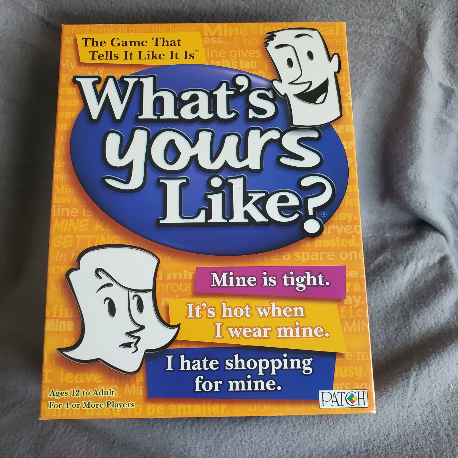 WHAT’S YOURS LIKE? Patch Family & Party Board Card Guessing Game – Complete
