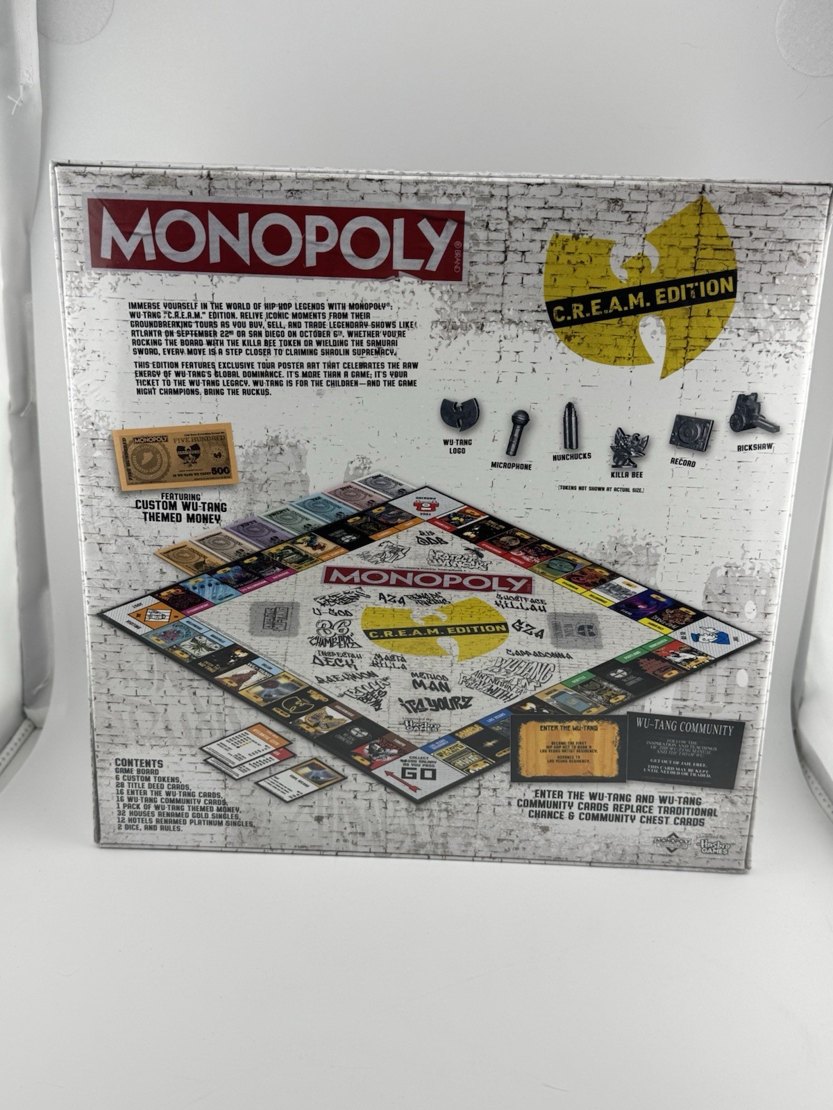 Wu Tang Clan MONOPOLY Board Game (C.R.E.A.M. Edition) New Sealed