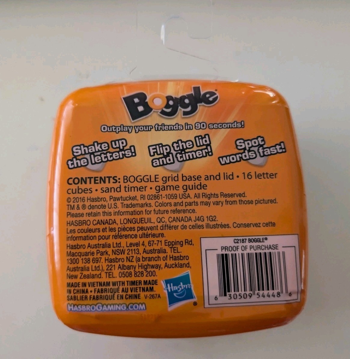 BOGGLE CLASSIC by Hasbro Gaming NEW SEALED