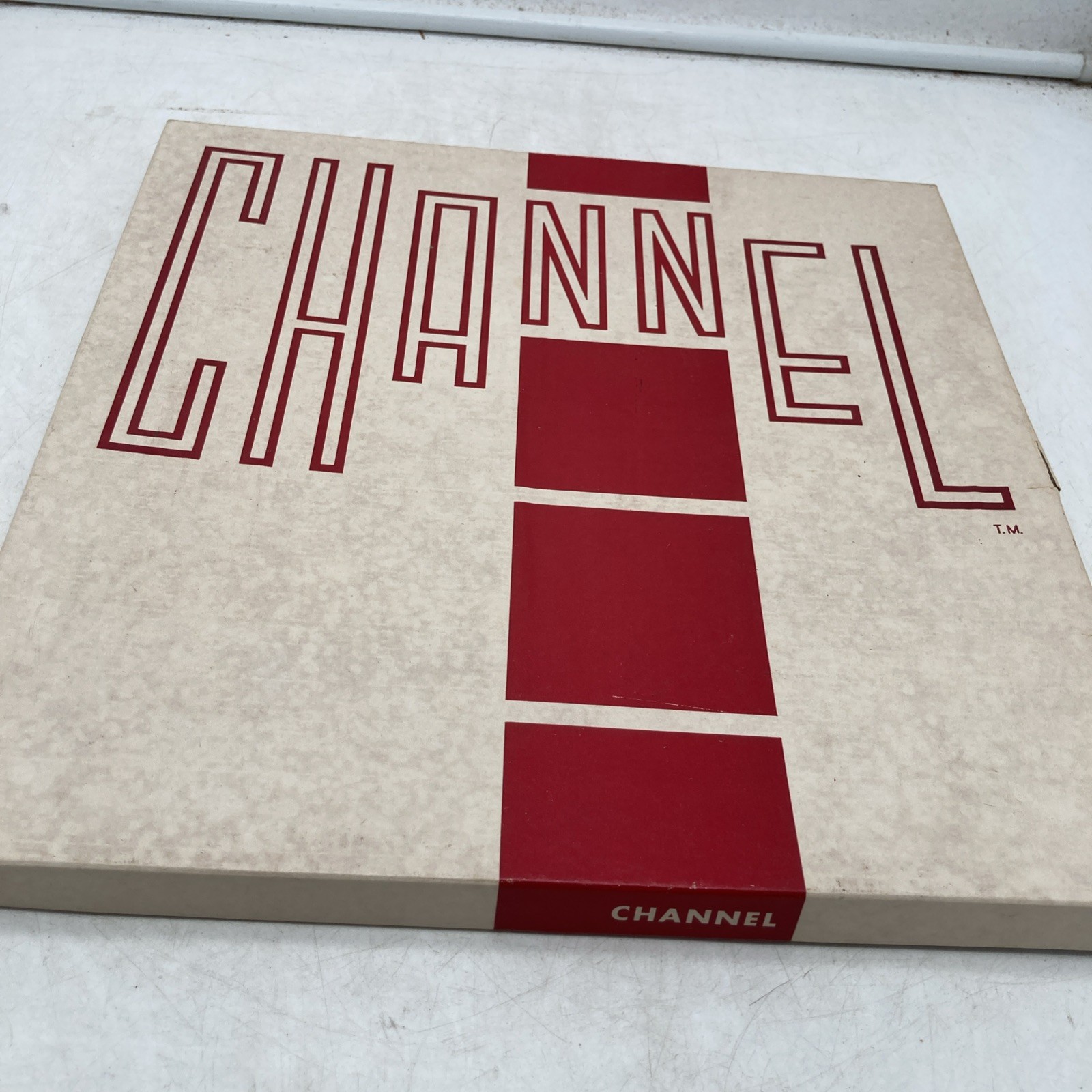 Vtg 1970s Channel Board Game RARE Abstract Strategy Graphic Red White Box LE 1st